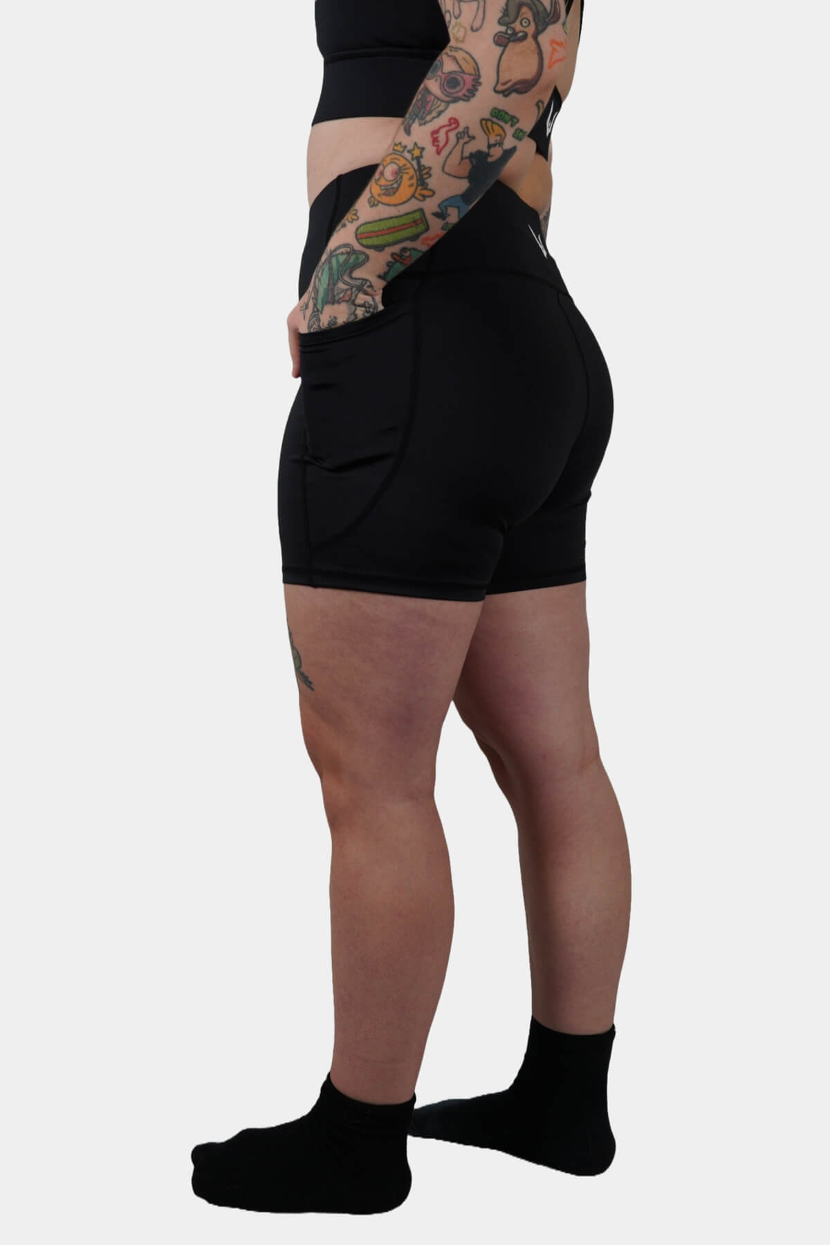 Gothica Black - Booty Shorts
