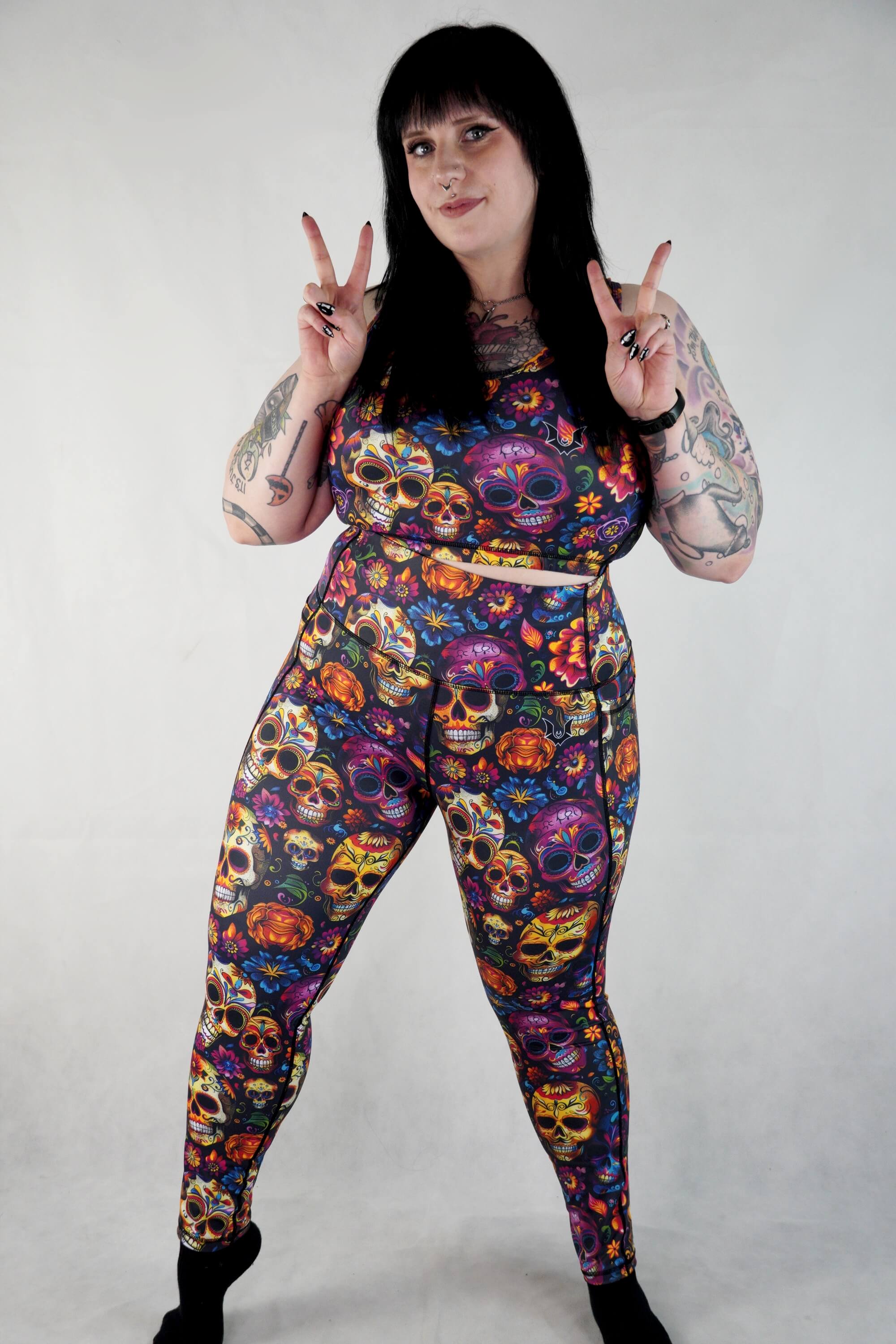Day Of The Dead - Side Pocket Leggings
