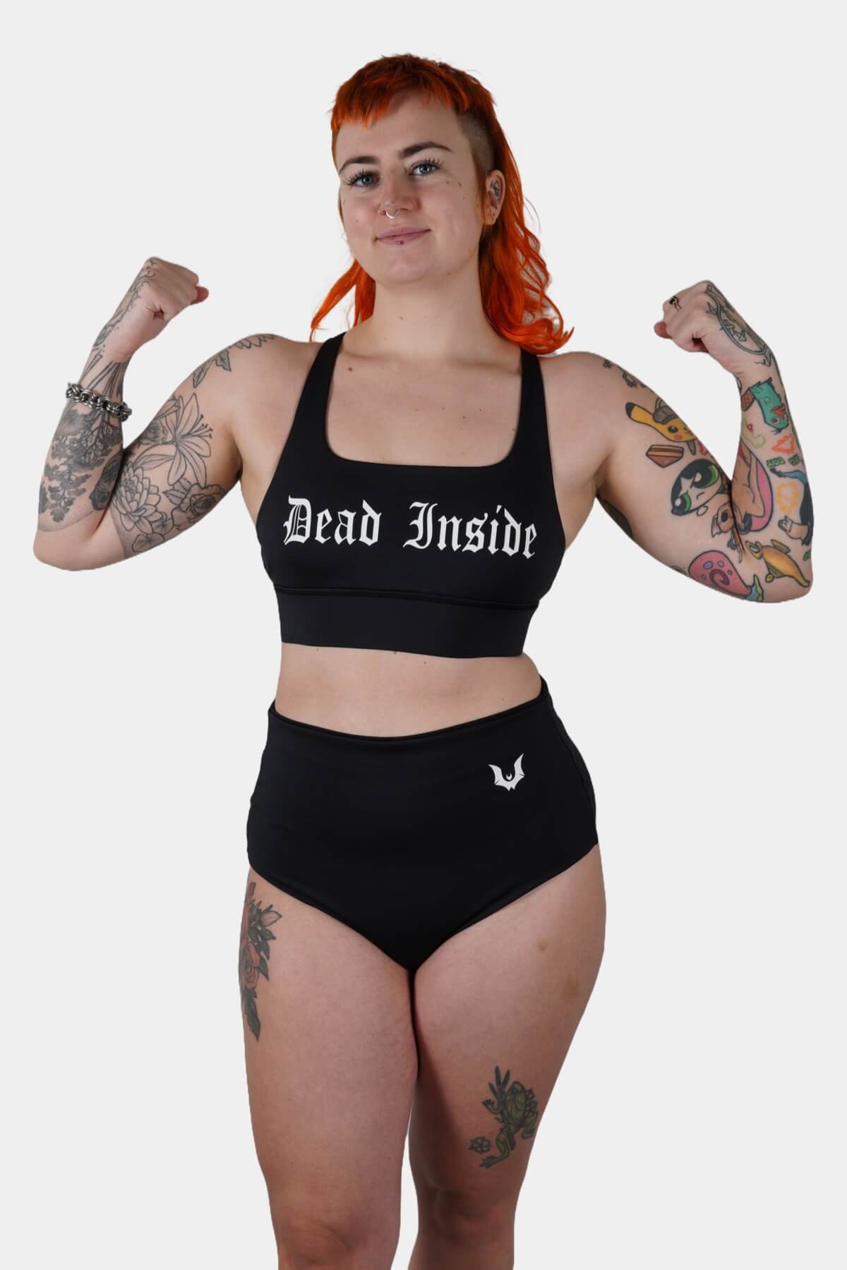 Dead Inside Gothica Black - Crop Top