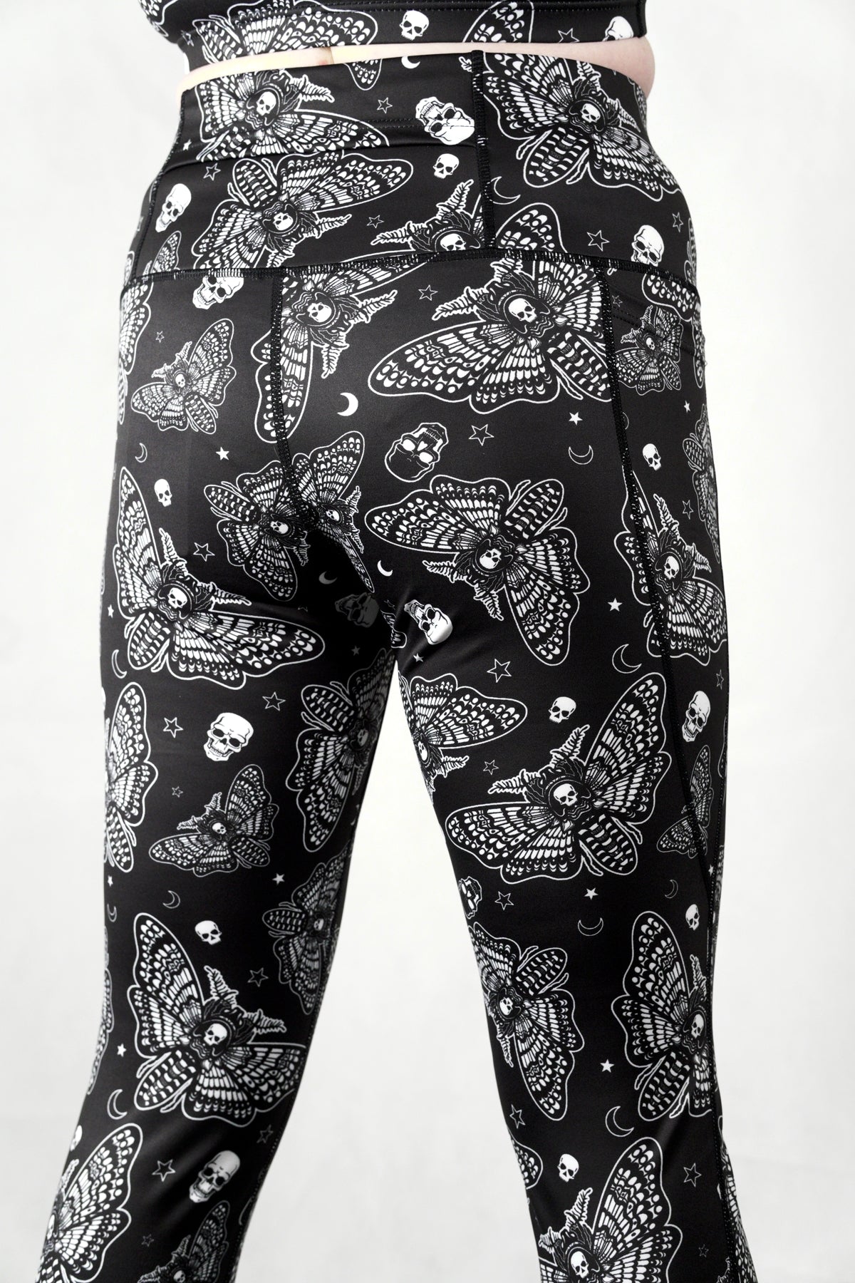 Death Moth - Side Pocket Leggings