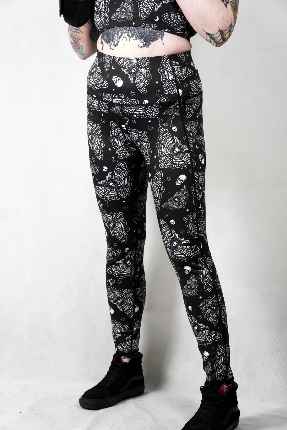 Death Moth - Side Pocket Leggings