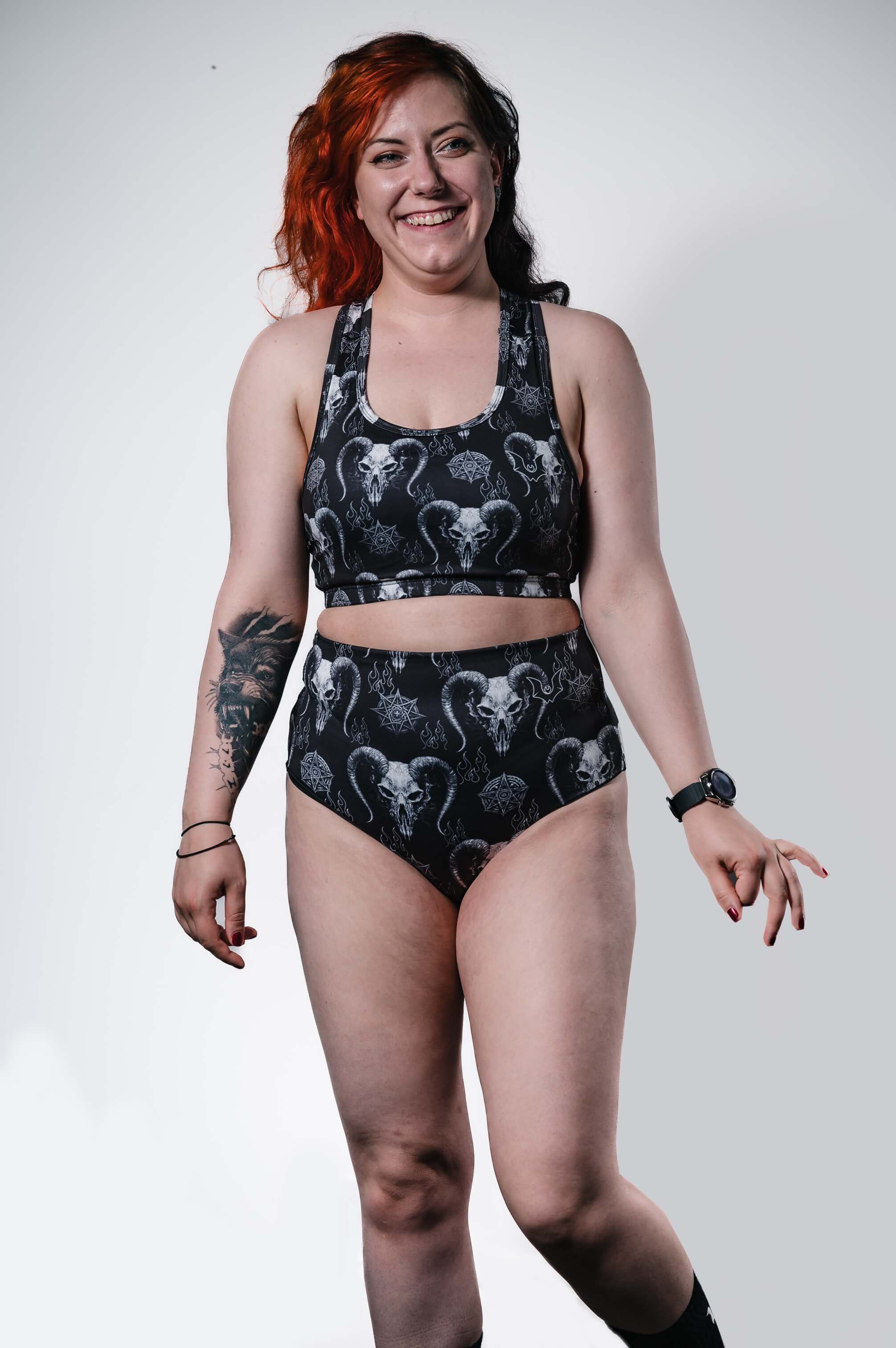 Demonic - Pole Shorts - Unwonted Alternative Gym Wear