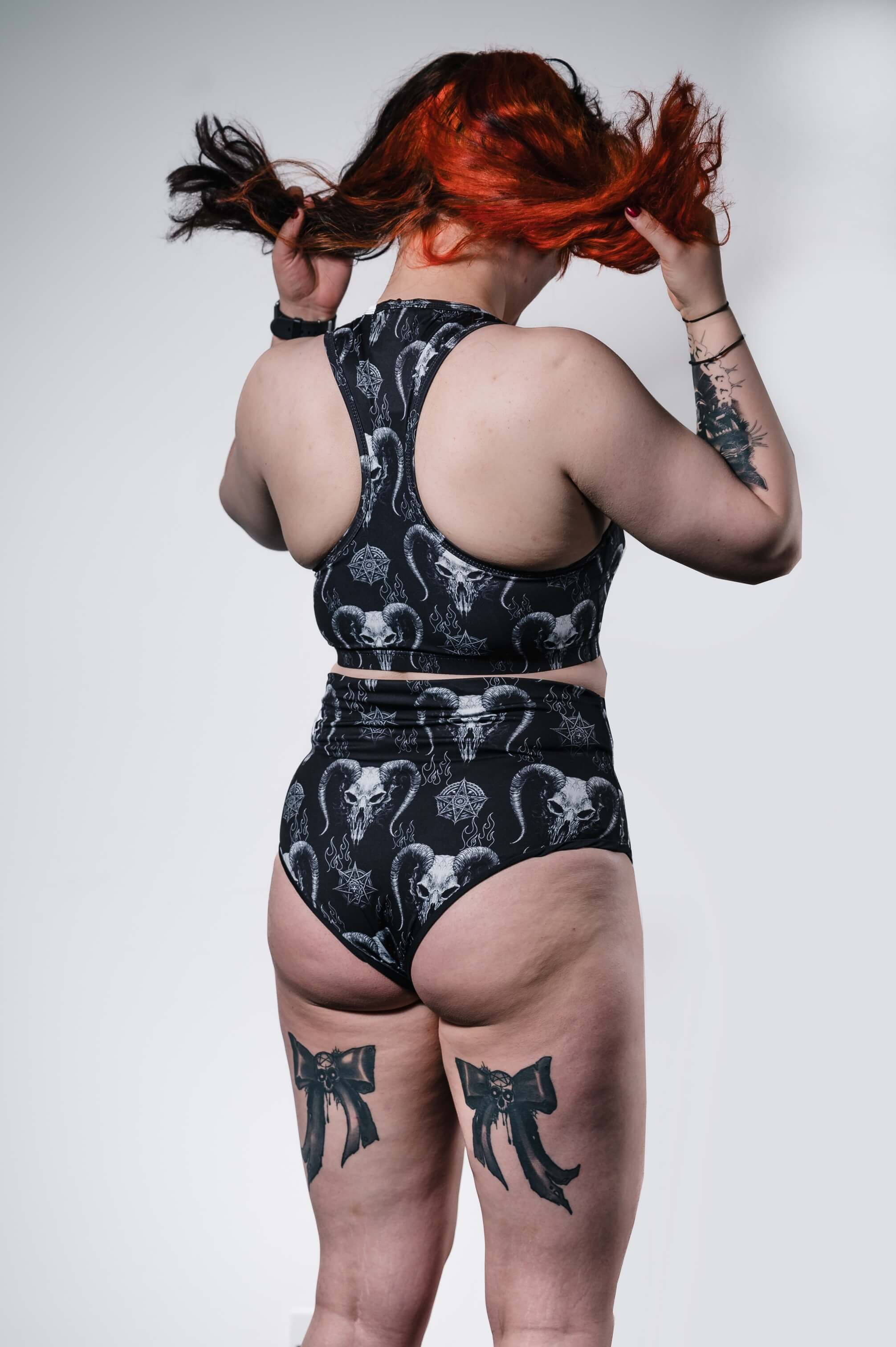 Demonic - Pole Shorts - Unwonted Alternative Gym Wear