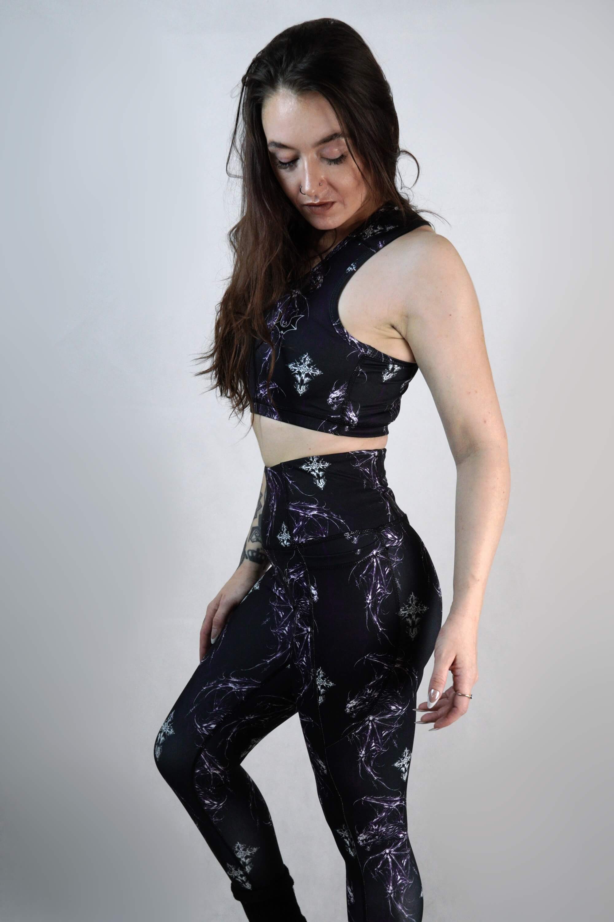 Devil Bat - Racerback Crop Top