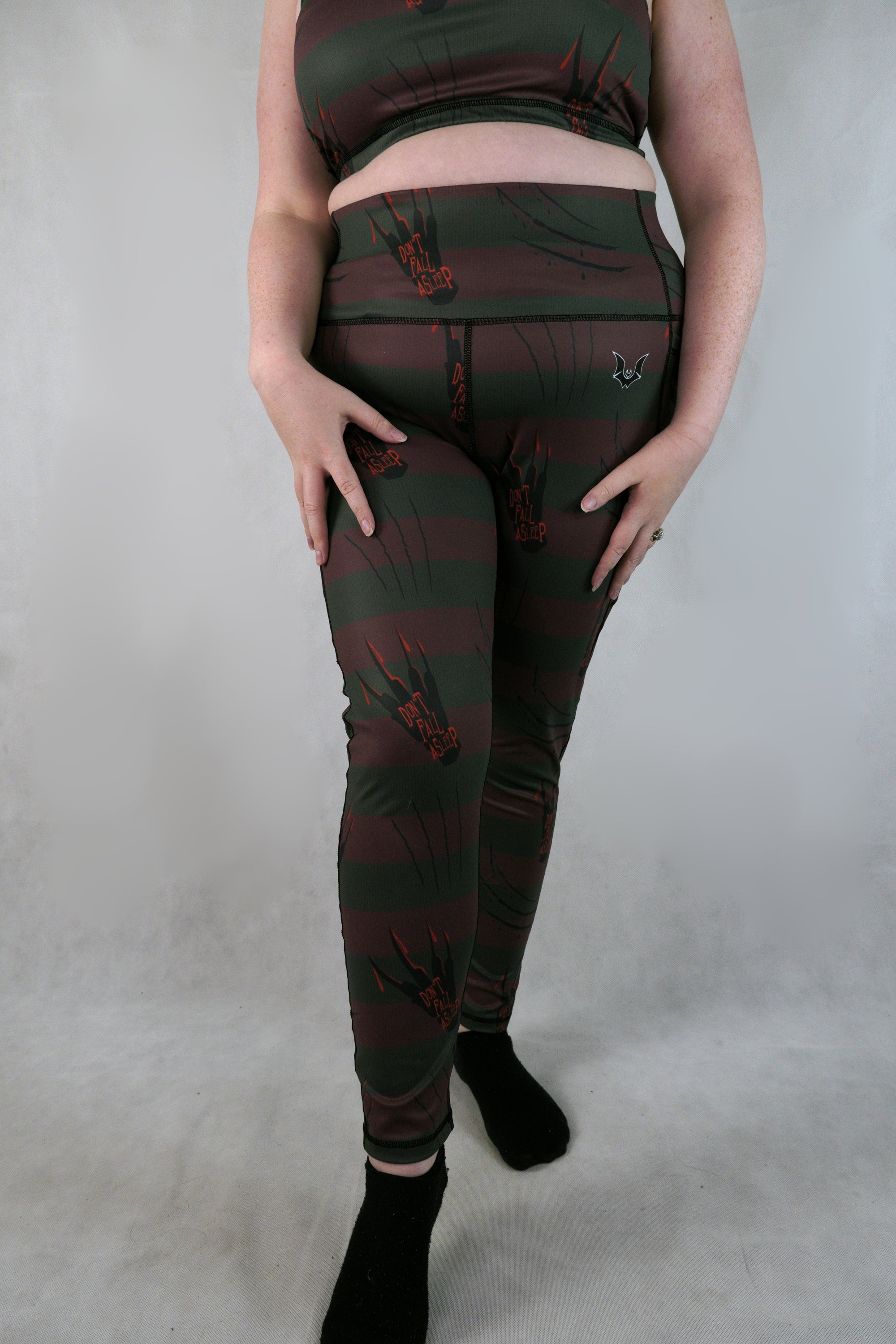 Don't Fall Asleep - Side Pocket Leggings