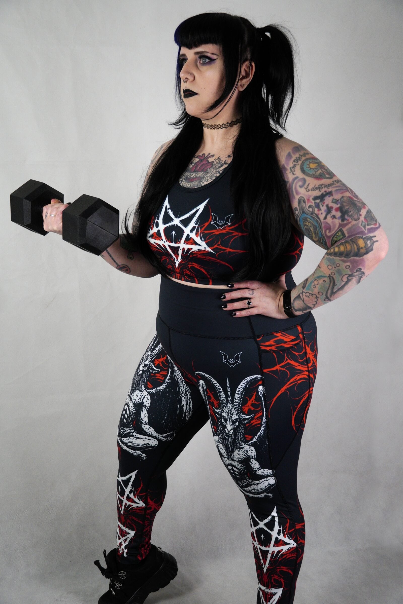 Goat Of The Veil - Racerback Crop Top