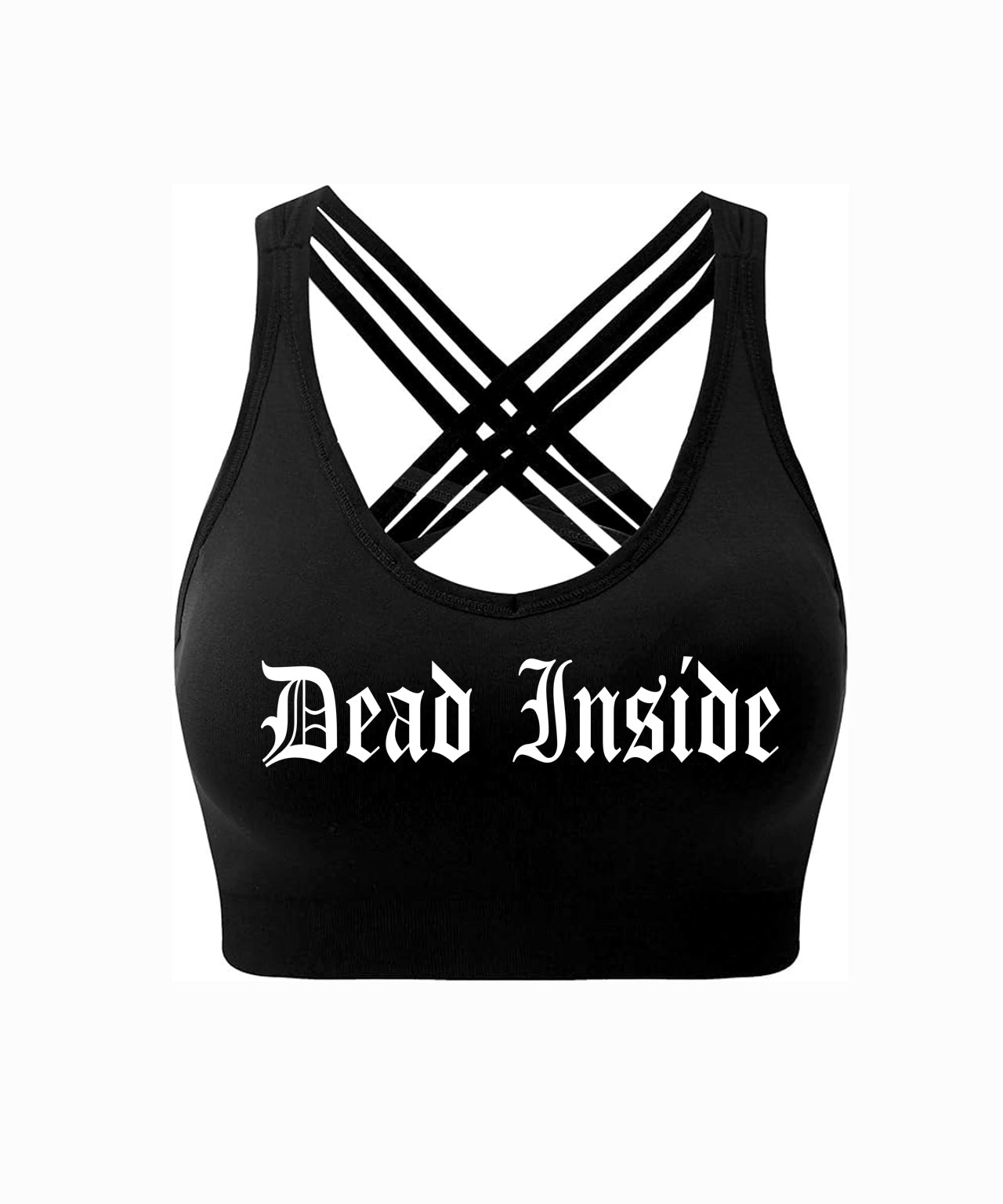 Dead Inside Gothica Black - Crop Top