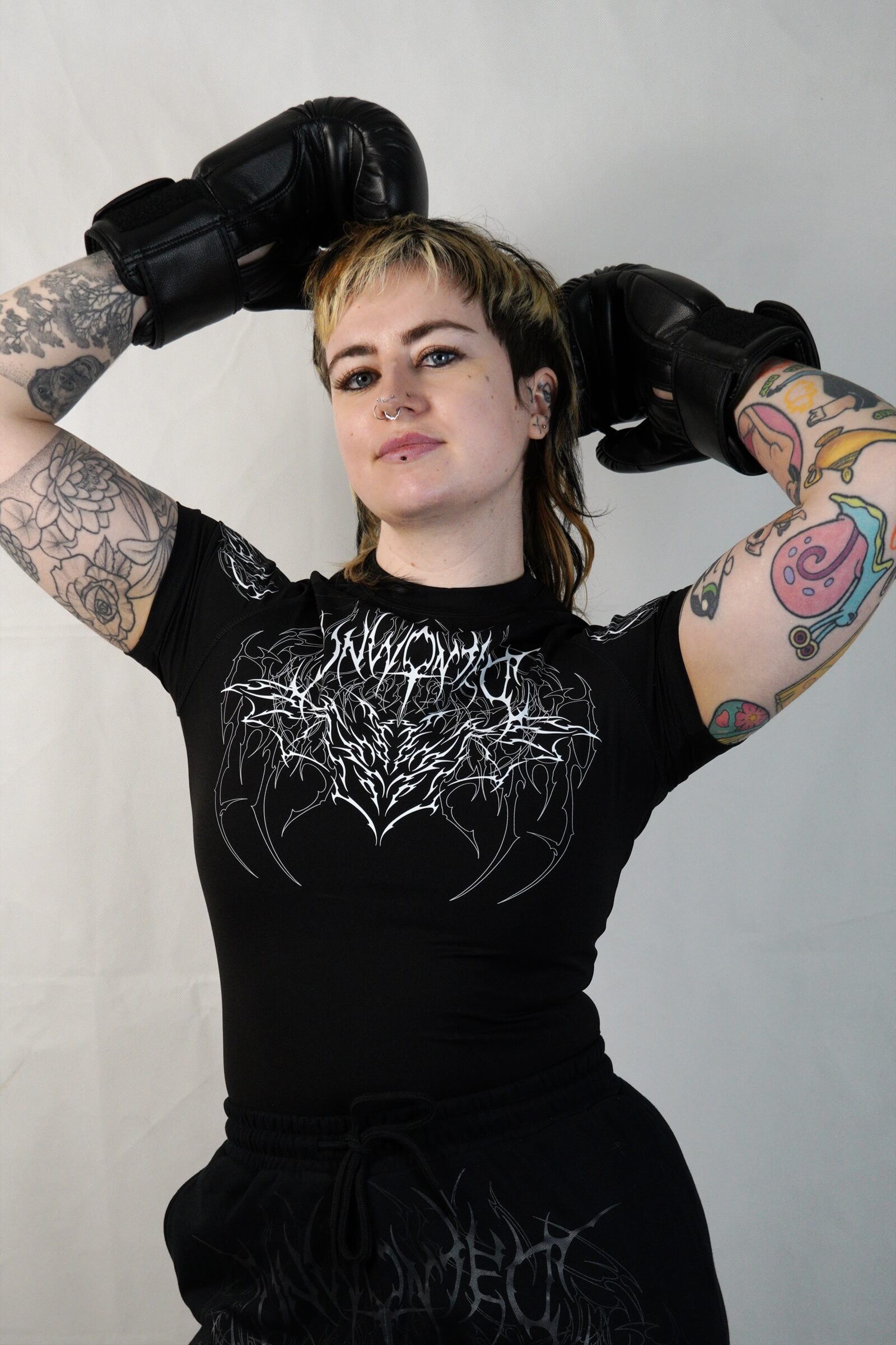 Nightwing Grey - Female Compression T-Shirt