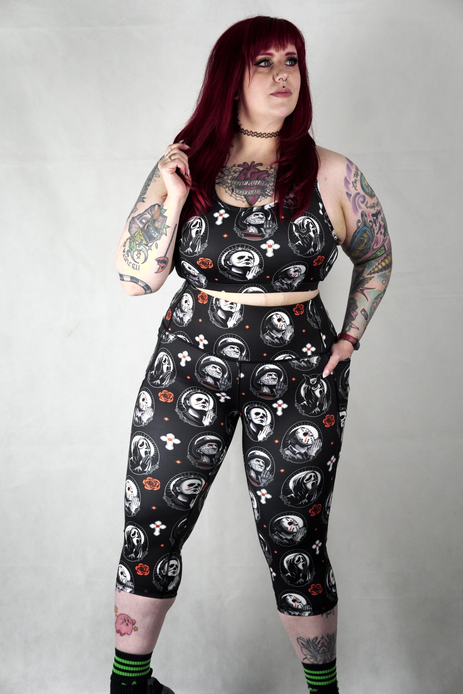 Horror Pray - Capri Side Pockets