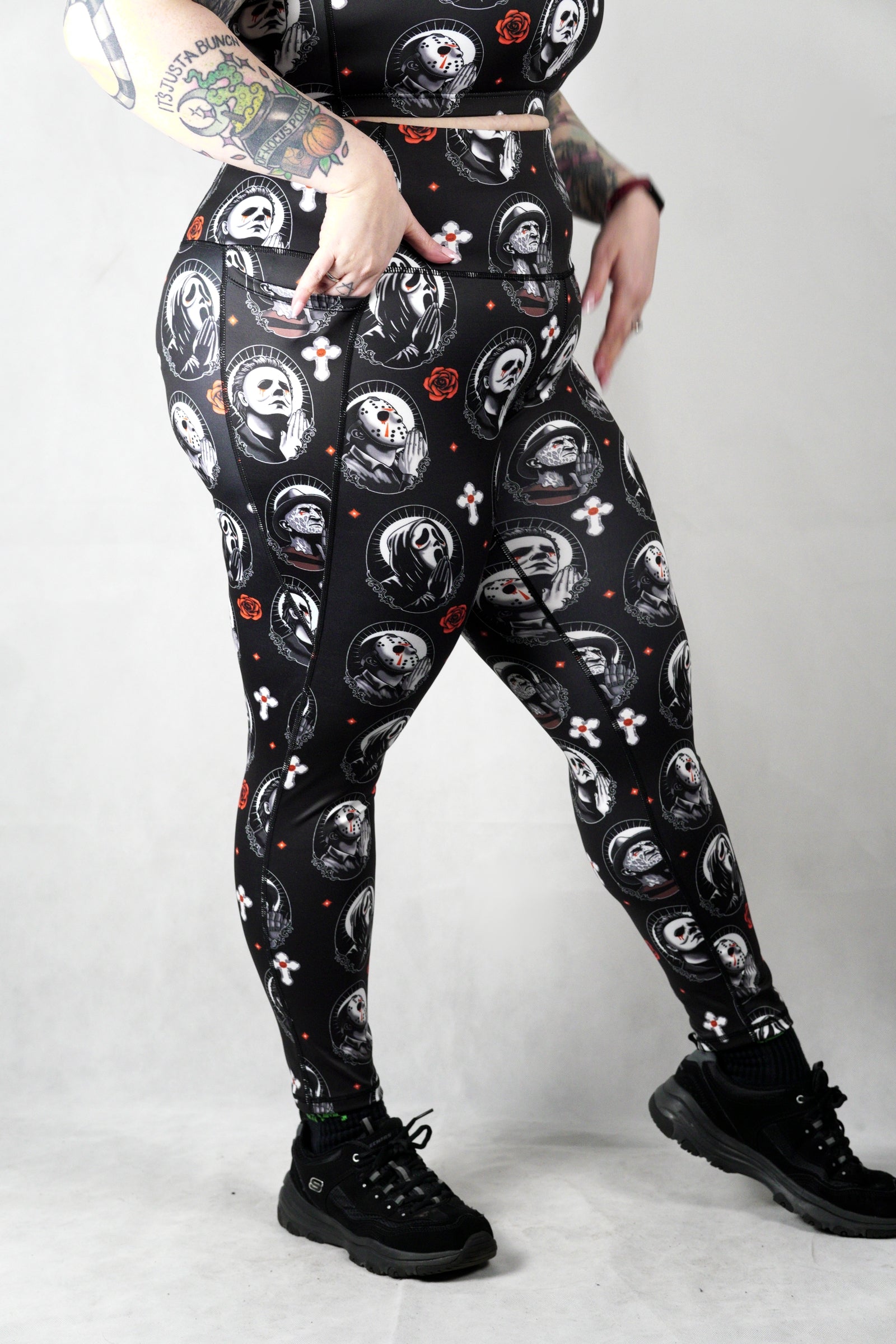 Horror Pray - Side Pocket Leggings