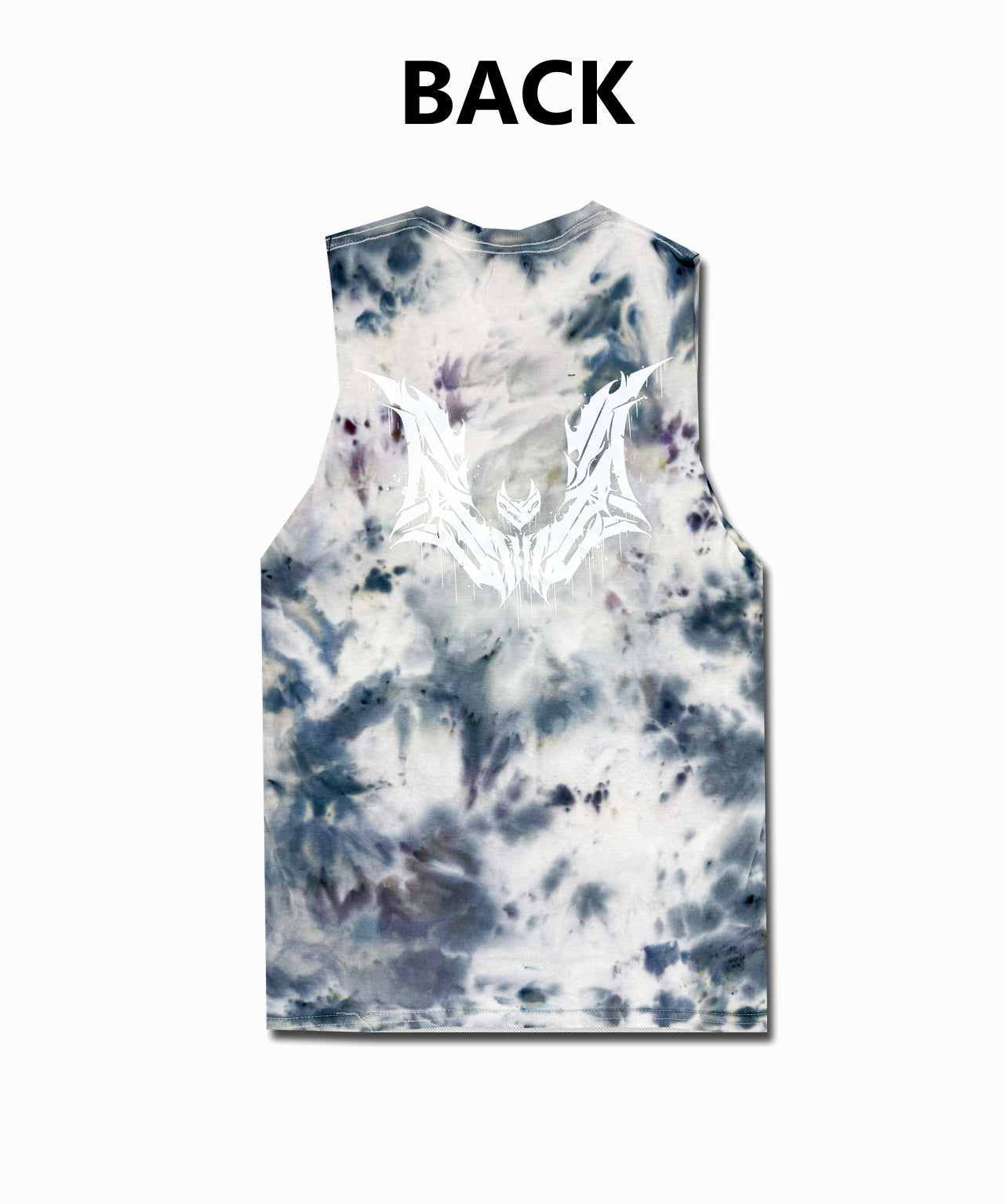 Unwonted Thrasher Ice Black Tie Dye - Unisex Vest Tank Top