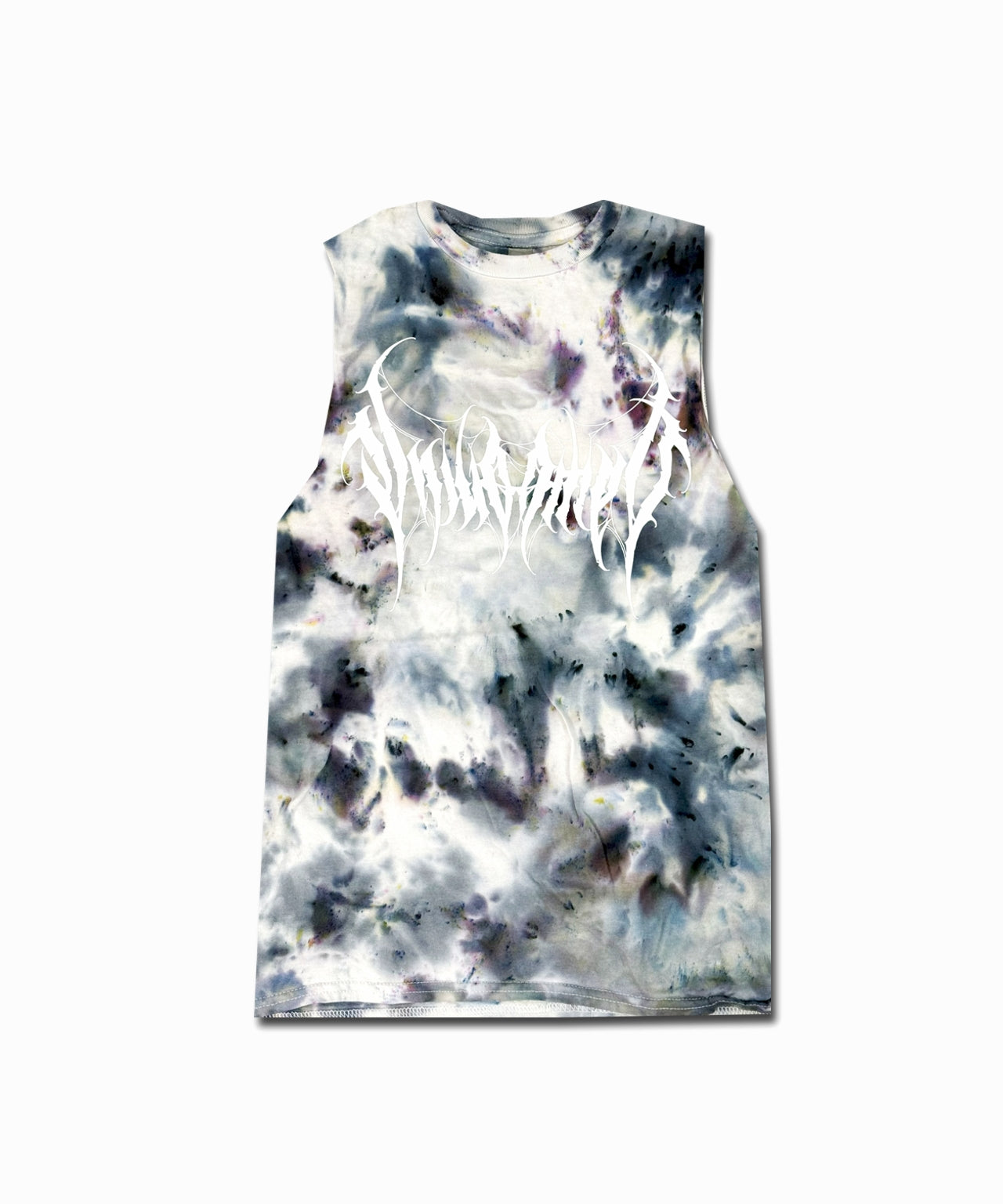 Unwonted Thrasher Ice Black Tie Dye - Unisex Vest Tank Top