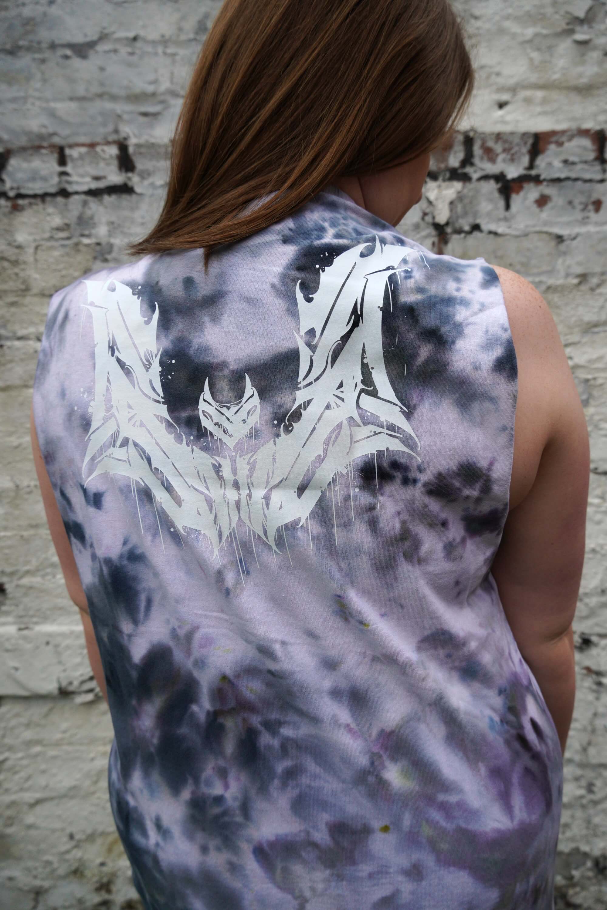 Unwonted Thrasher Ice Black Tie Dye - Unisex Vest Tank Top