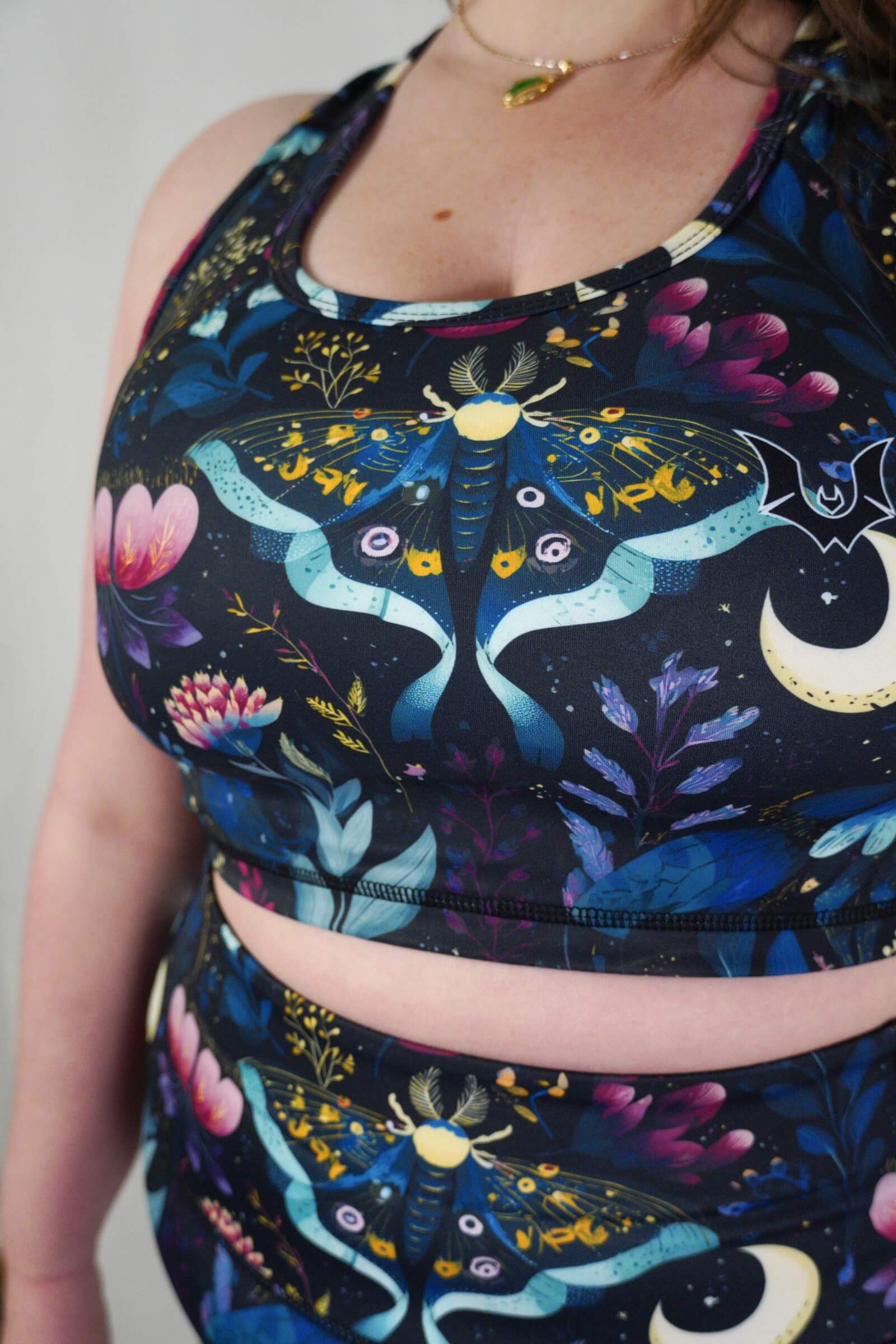 Night Garden - Racerback Crop Top