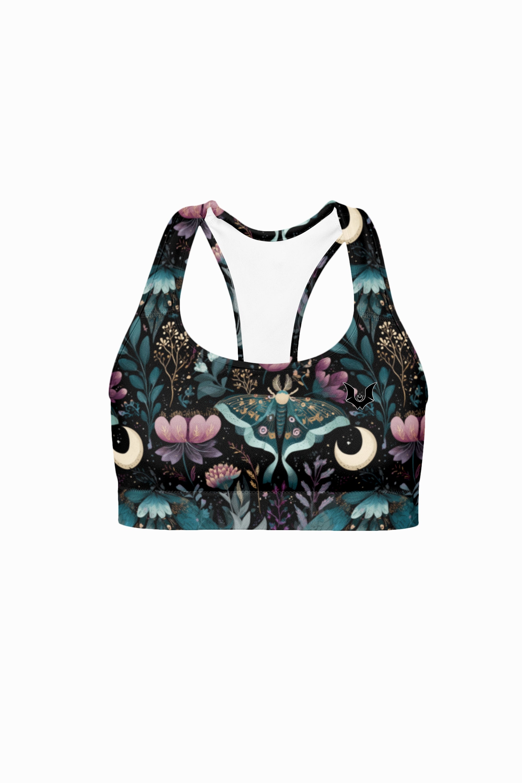 Night Garden - Racerback Crop Top