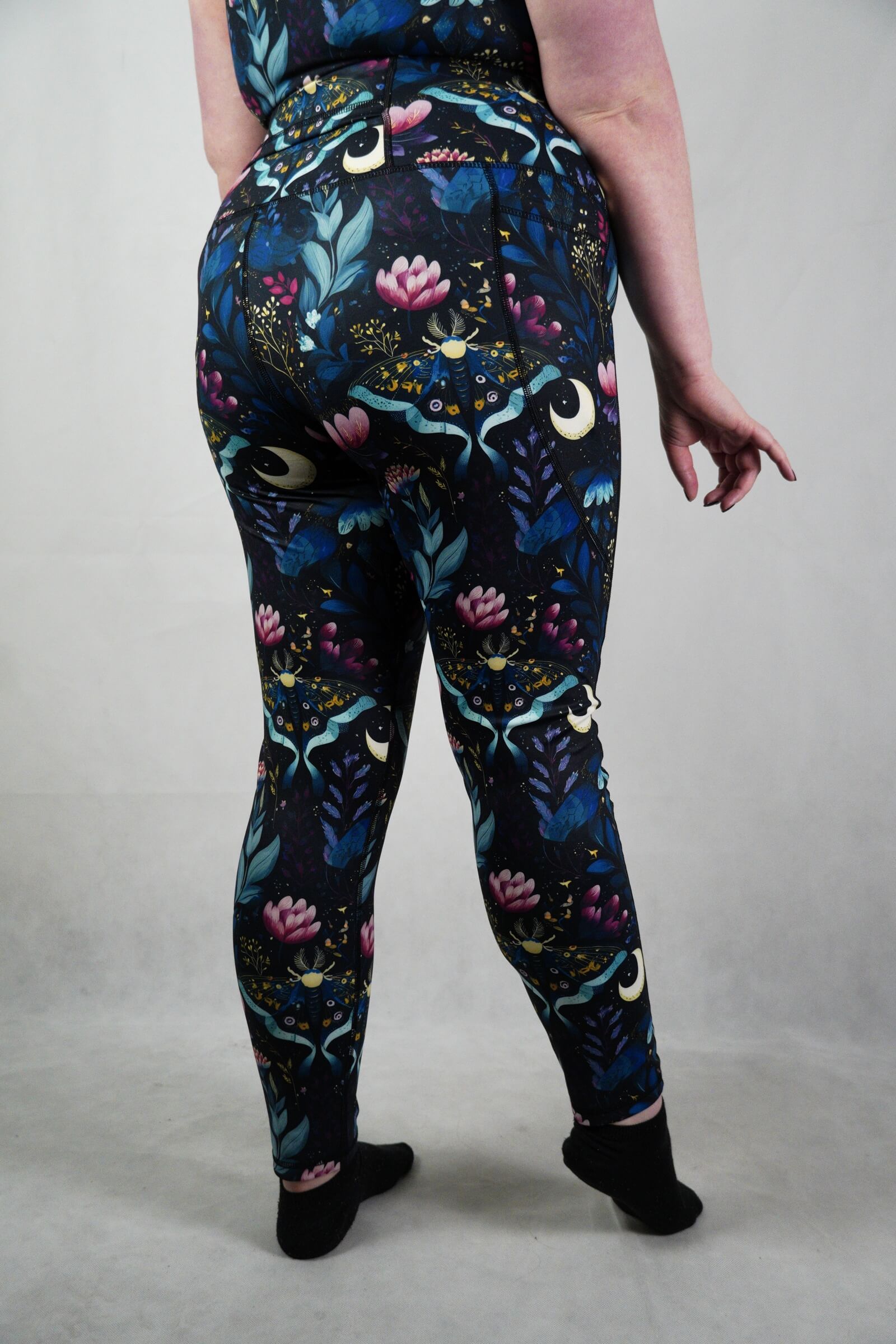 Night Garden - Side Pocket Leggings