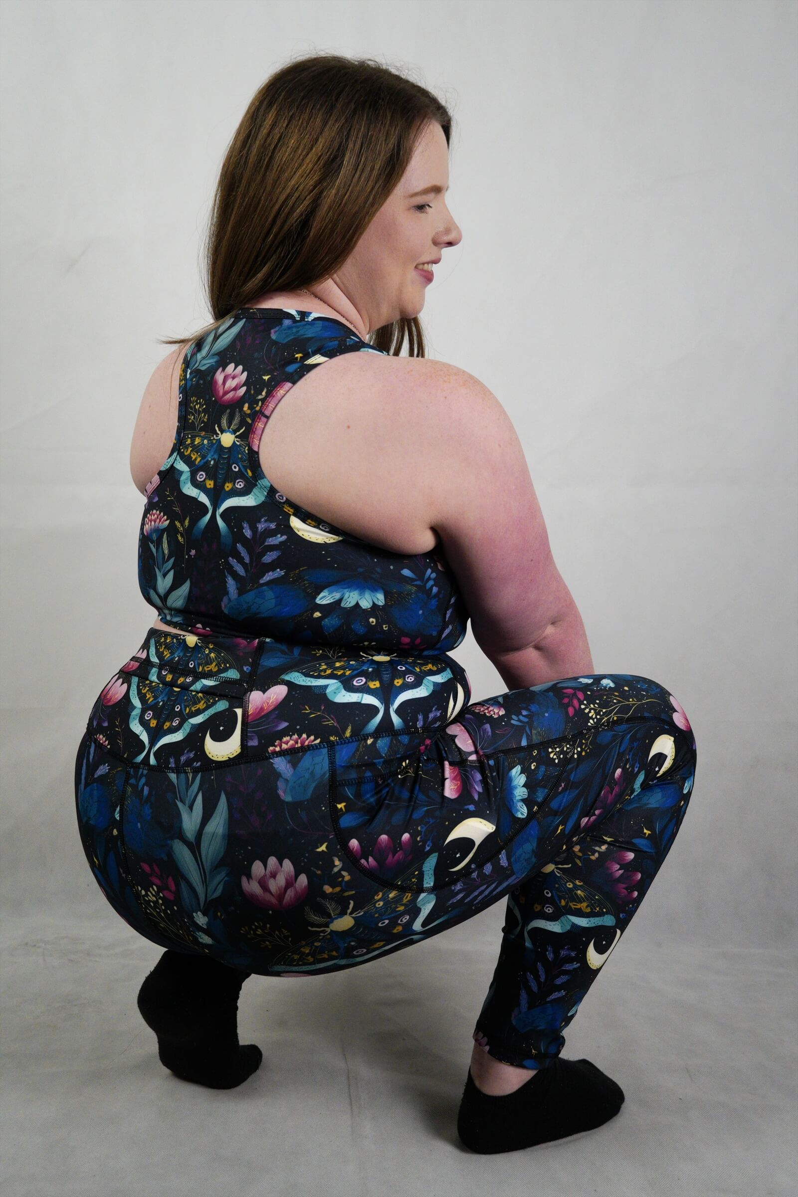 Night Garden - Side Pocket Leggings