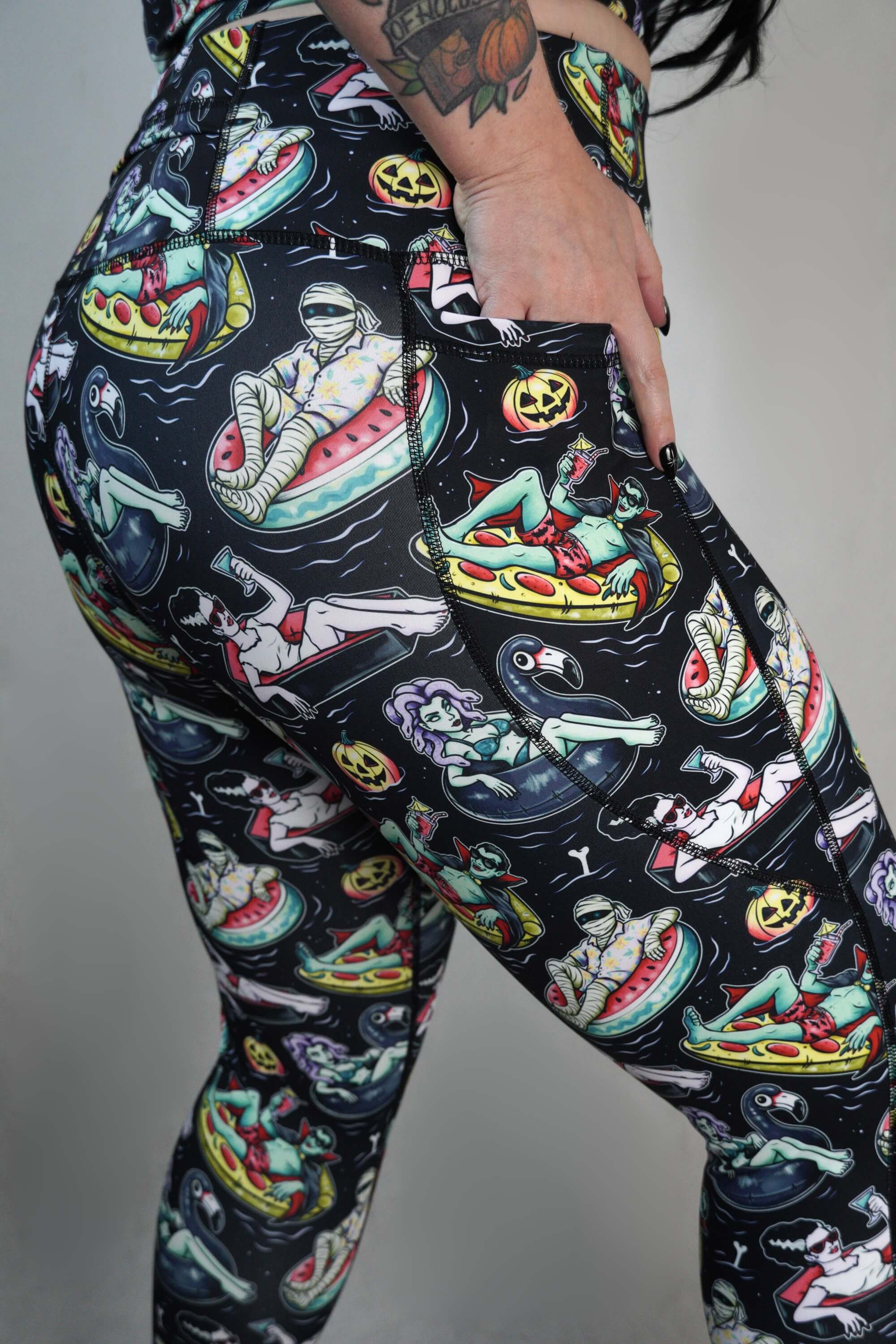 Pool Ghoul - Side Pocket Leggings