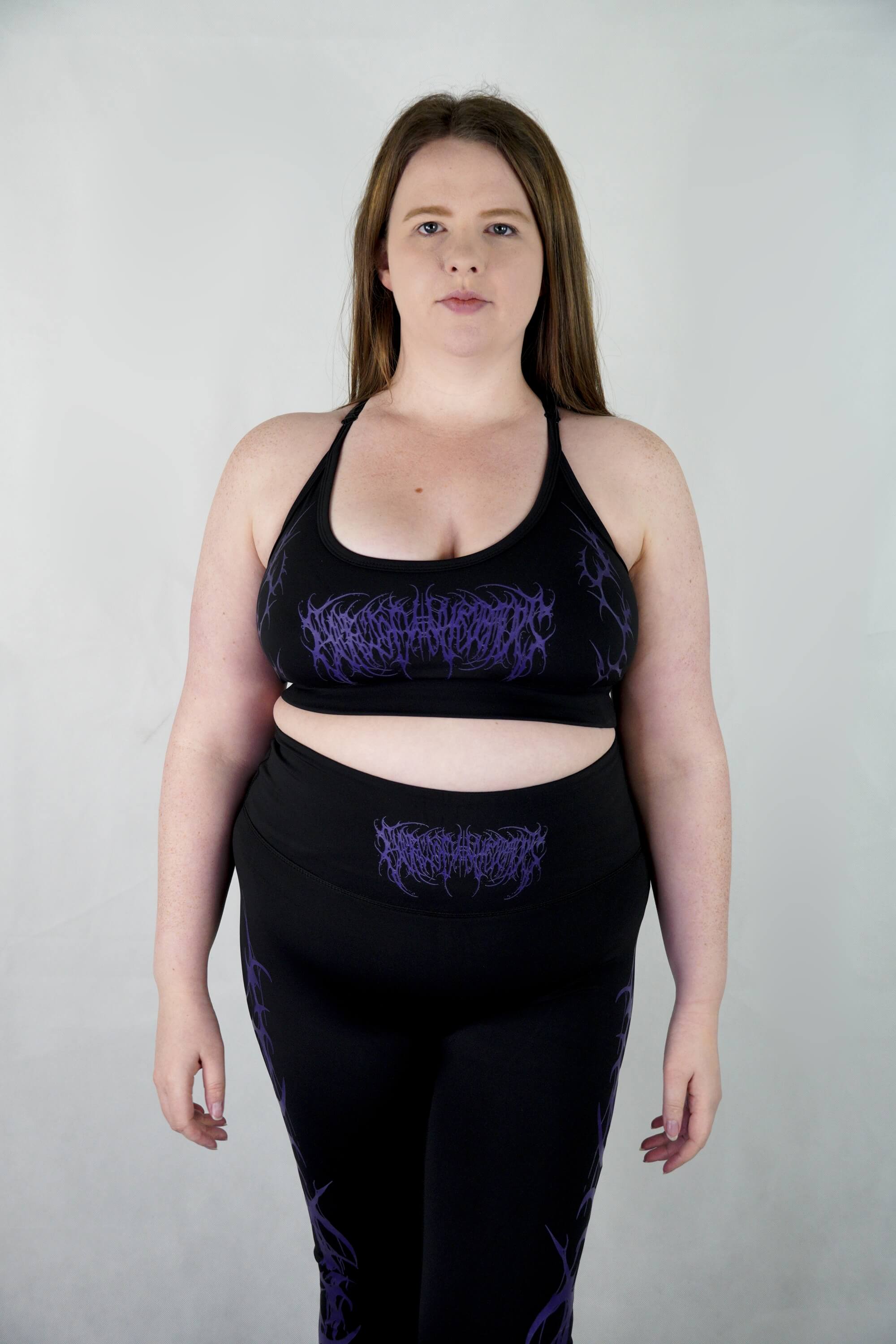 Purple Thrasher - 'Hardcore' Full Length Leggings