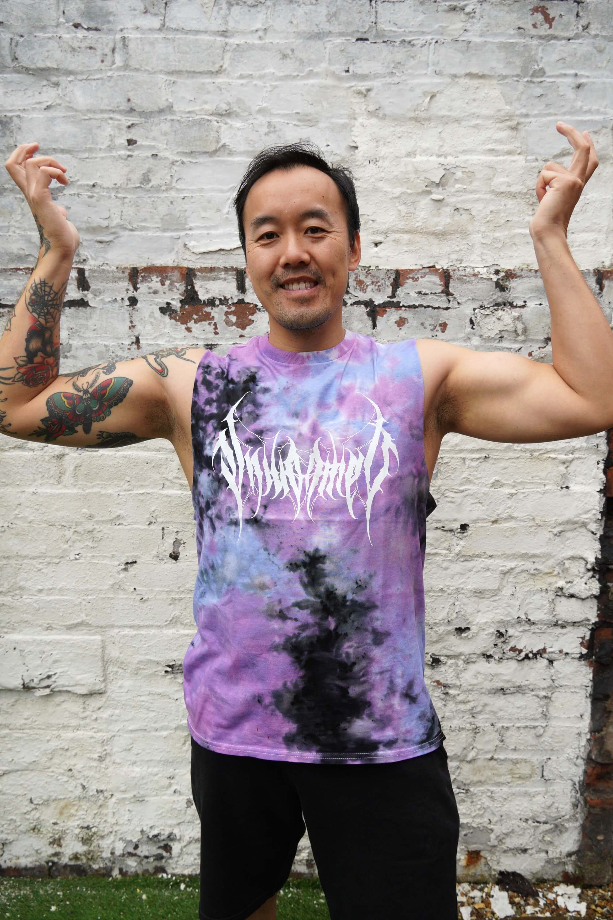 Unwonted Thrasher Purple Tie Dye - Unisex Vest Tank Top