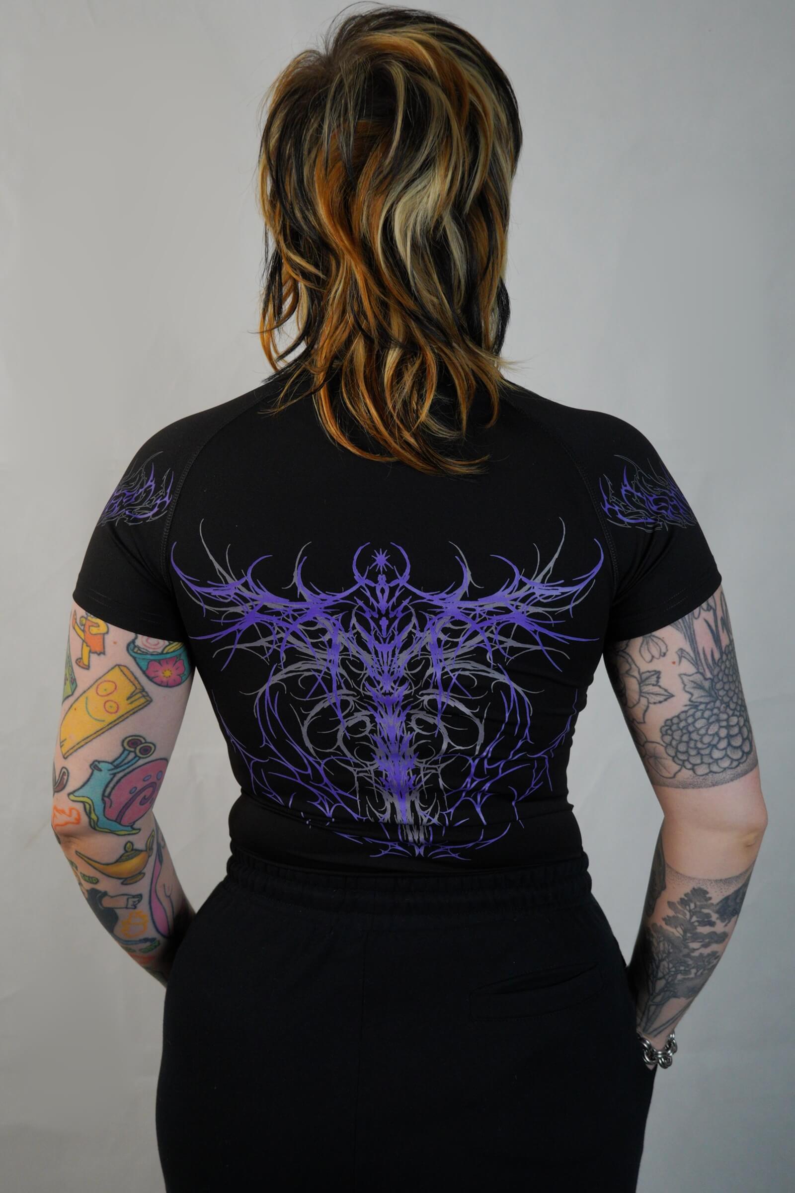 Nightwing Purple - Female Compression T-Shirt