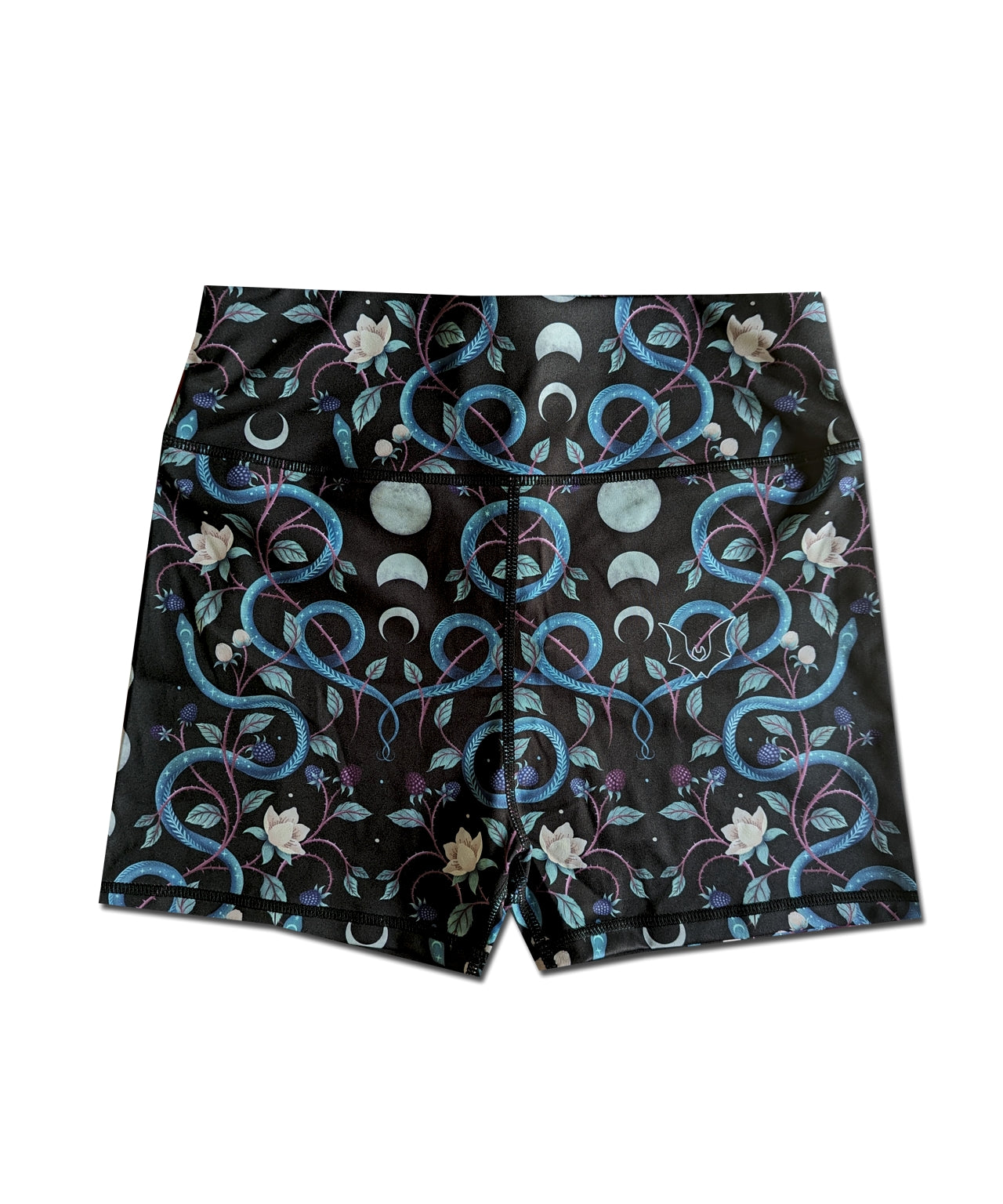 Serenity Snakes - Booty Shorts - Unwonted Alternative Gym Wear - unwontedapparel