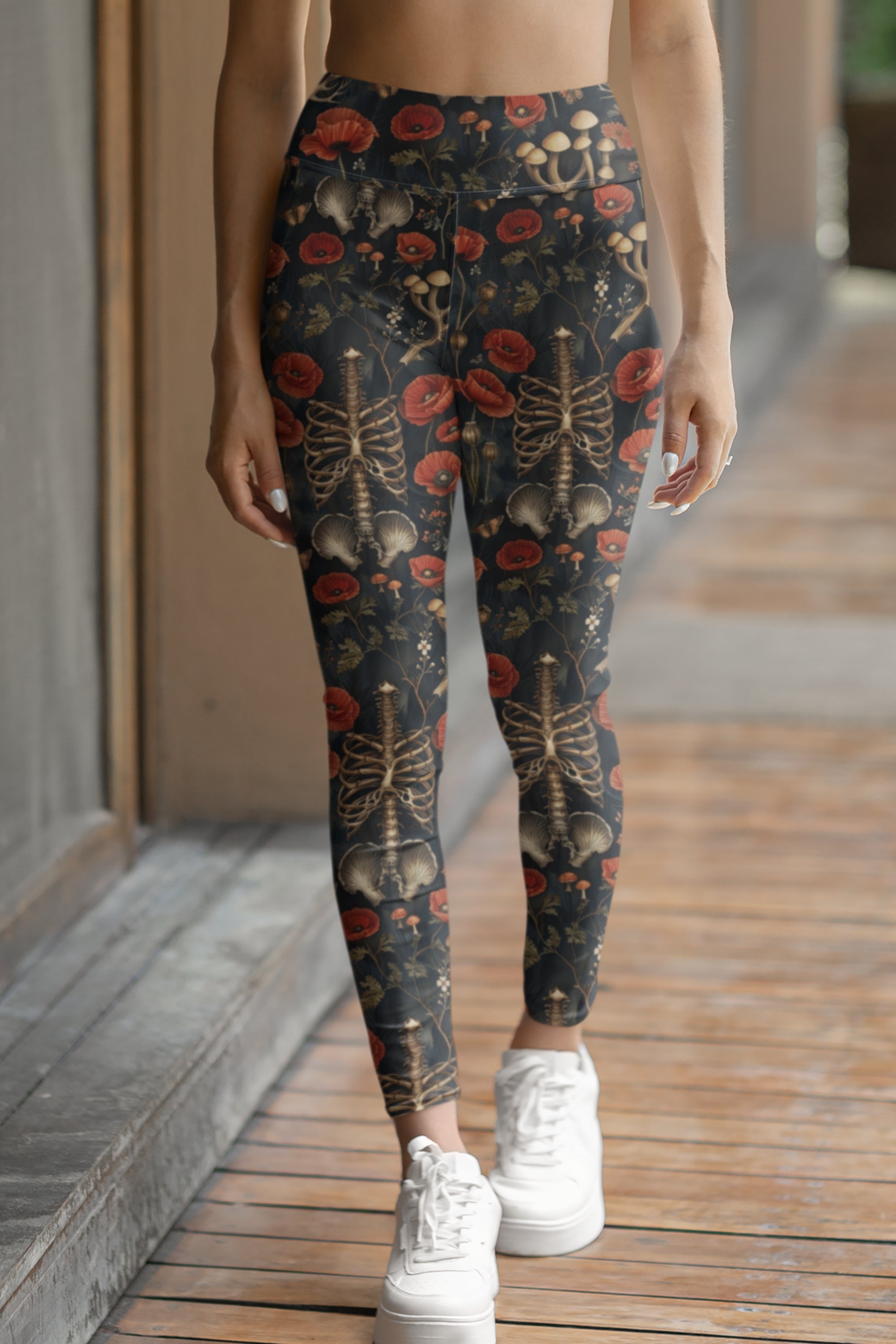 Skeleton Poppy's - Side Pocket Leggings