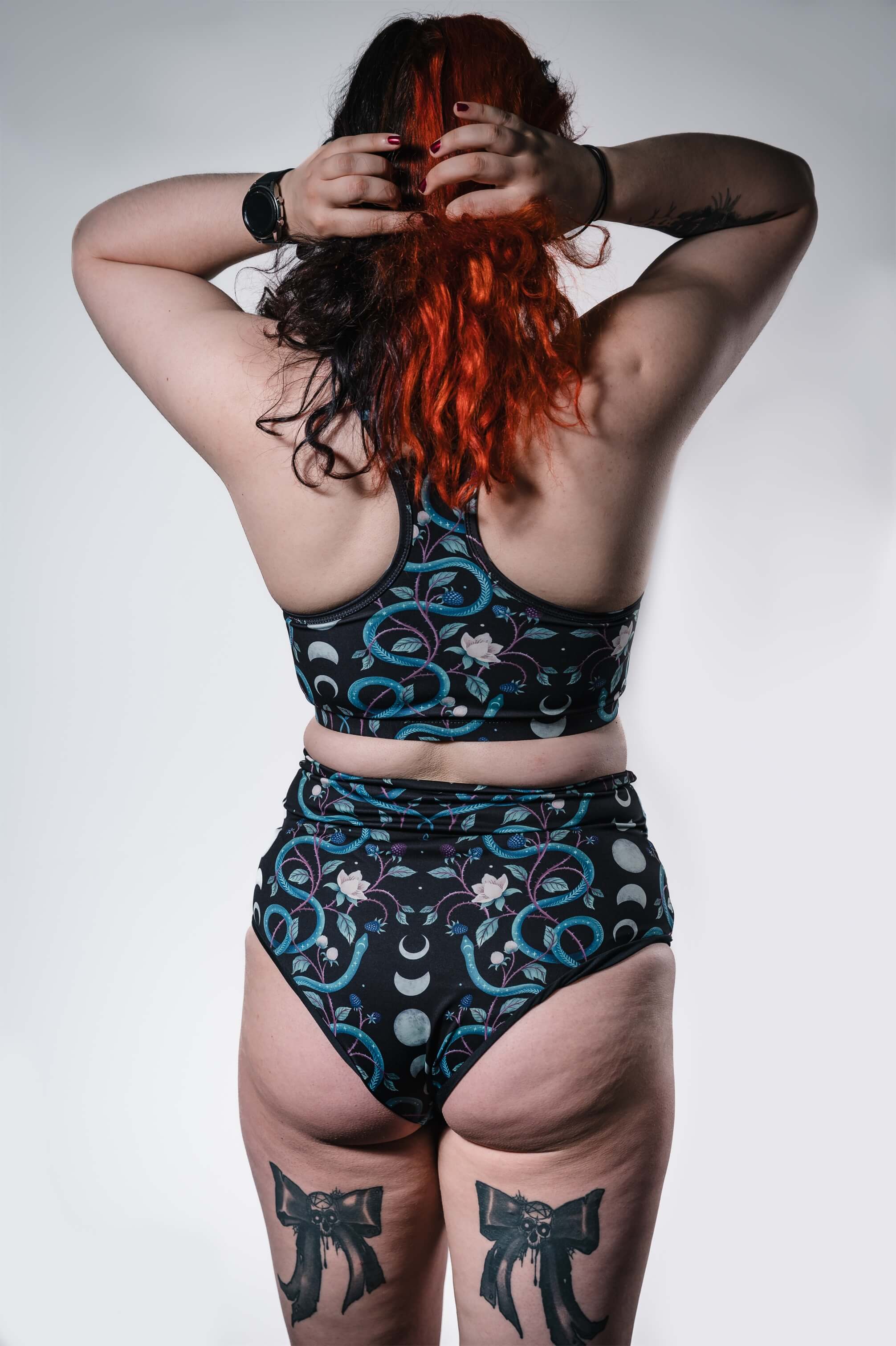 Serenity Snakes - Pole Shorts - Unwonted Alternative Gym Wear
