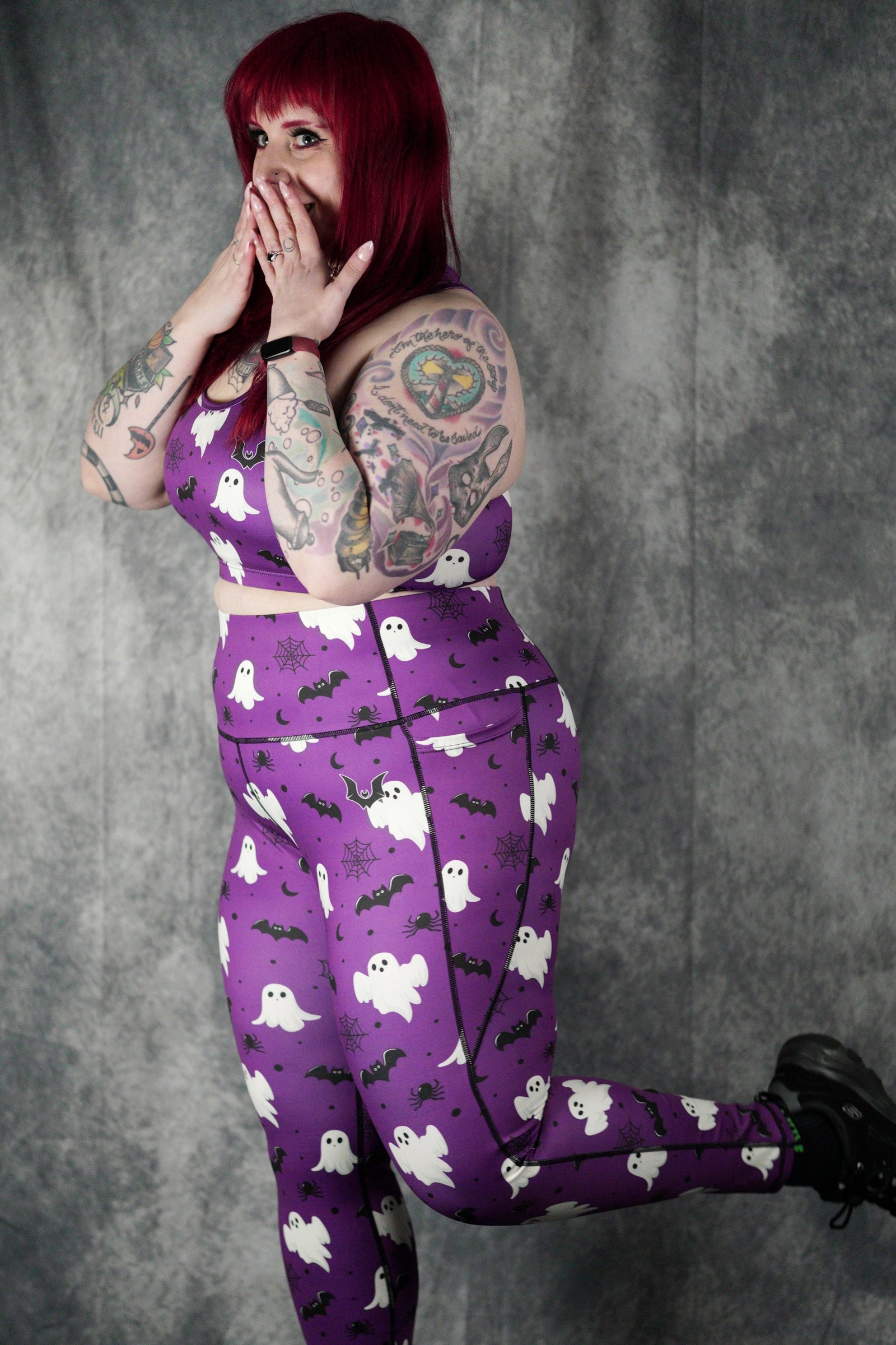 Spooky Boo - Side Pocket Leggings