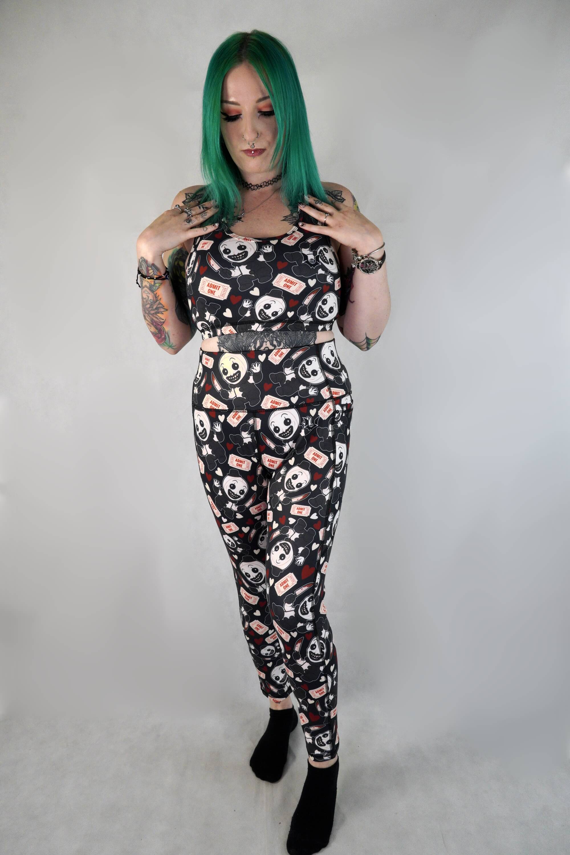 Terrifying Clown - Side Pocket Leggings