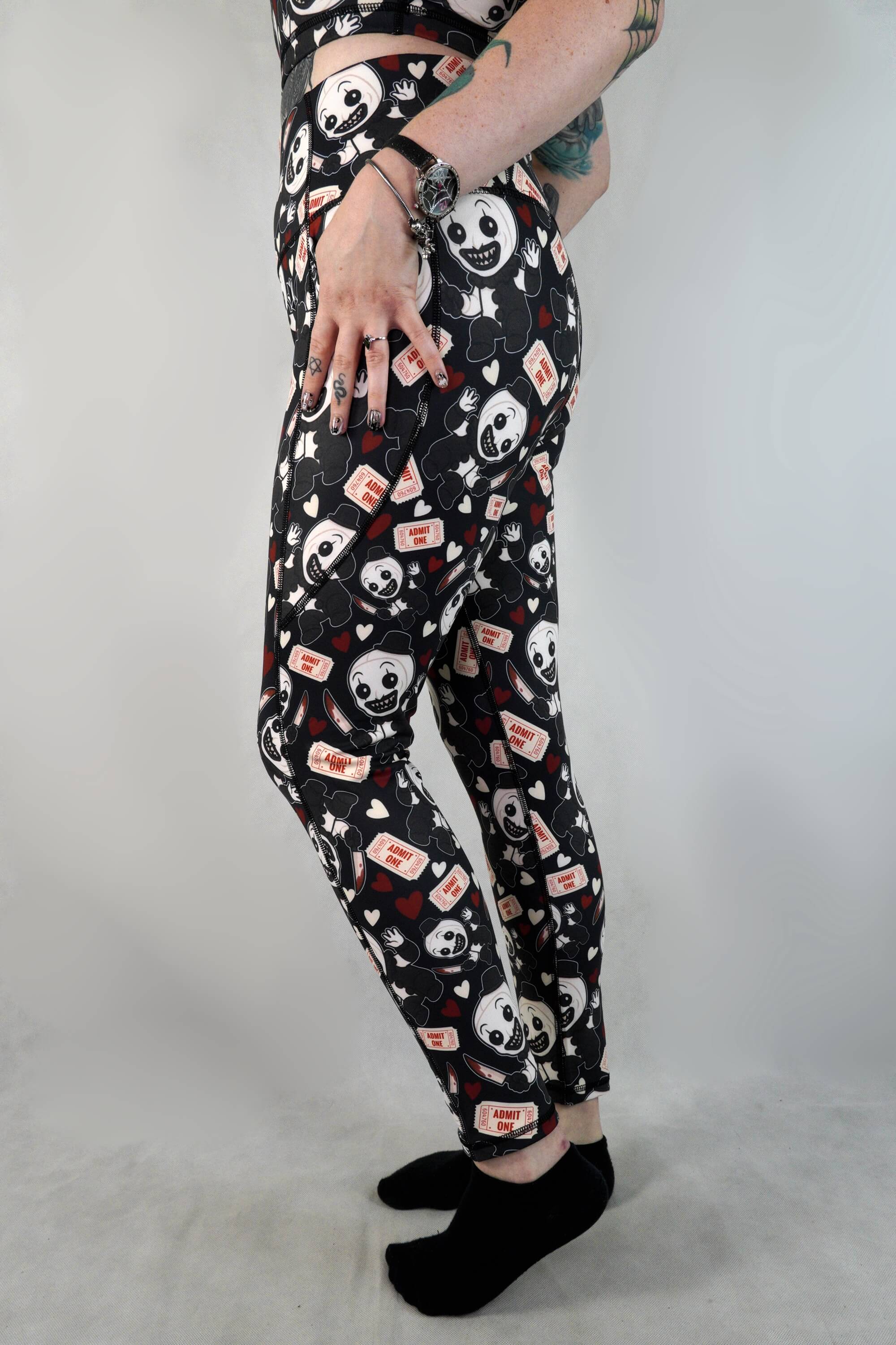 Terrifying Clown - Side Pocket Leggings