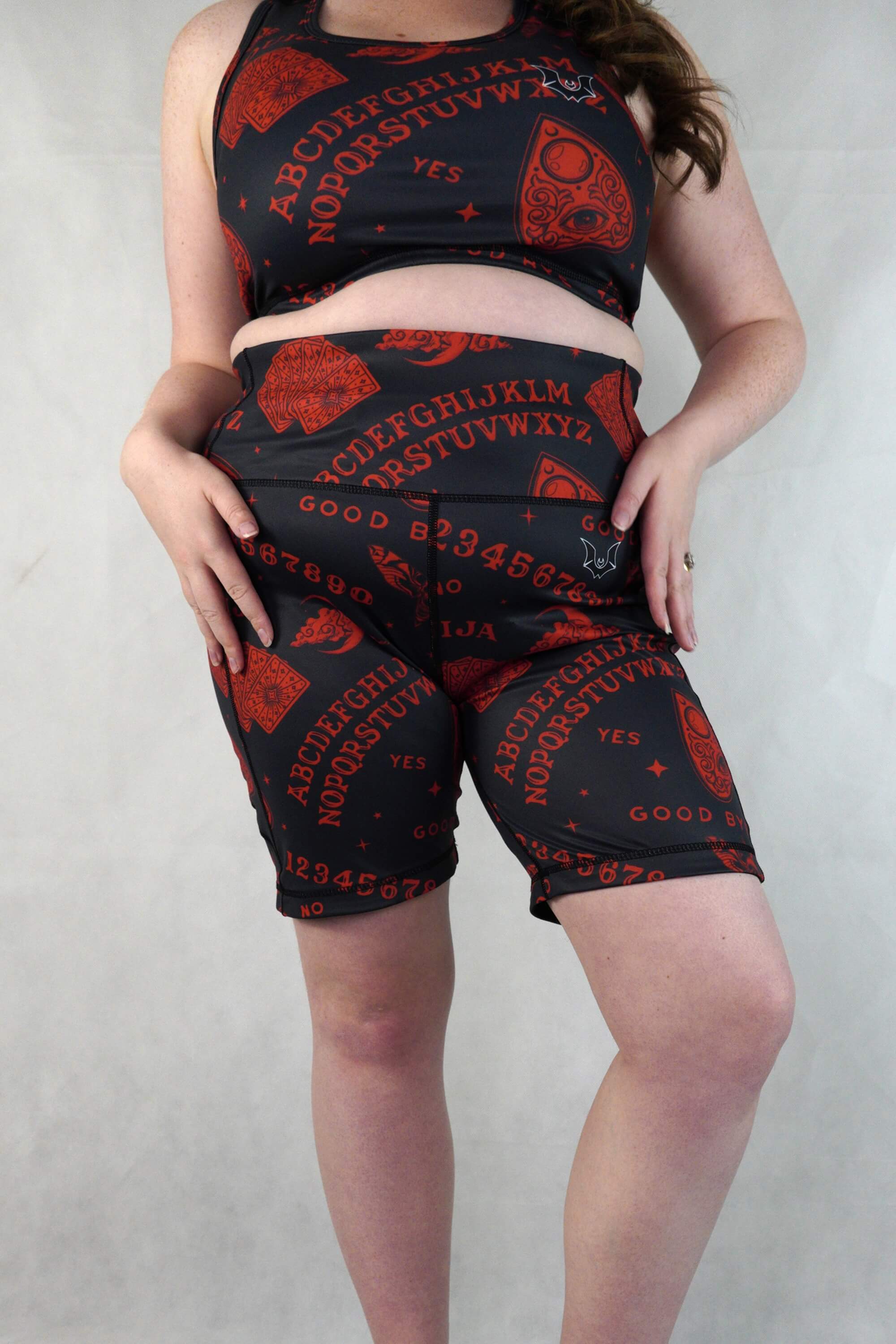 Red Ouija - Cycle Shorts Side Pockets