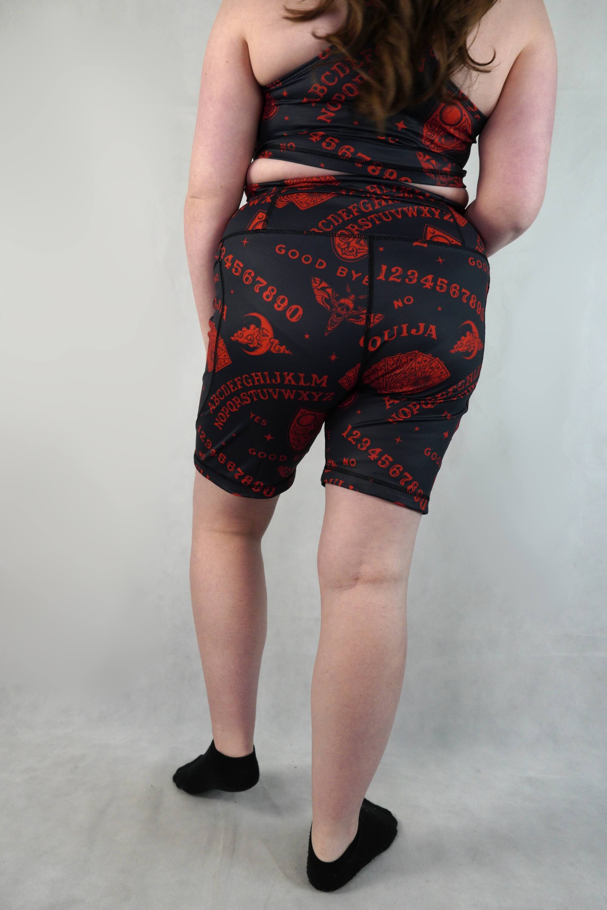 Red Ouija - Cycle Shorts Side Pockets