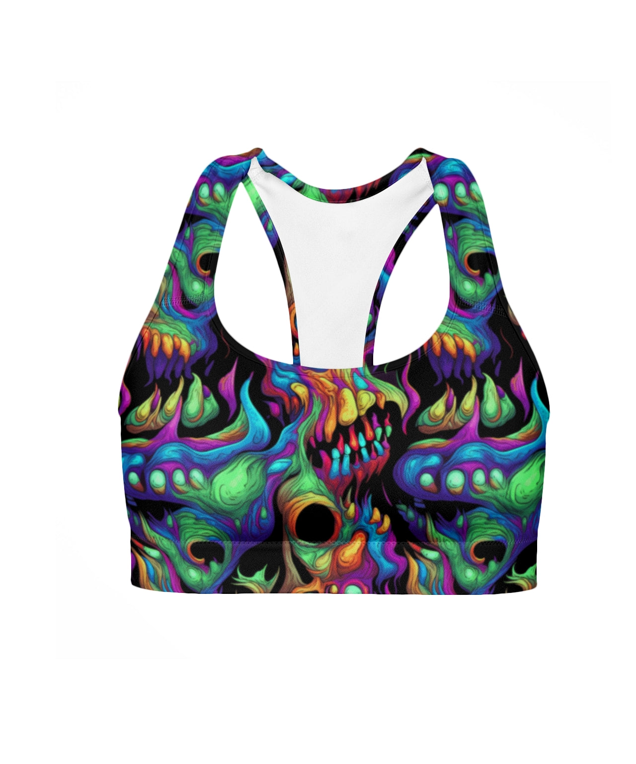 Psycho-Delic Skulls - Crop Top