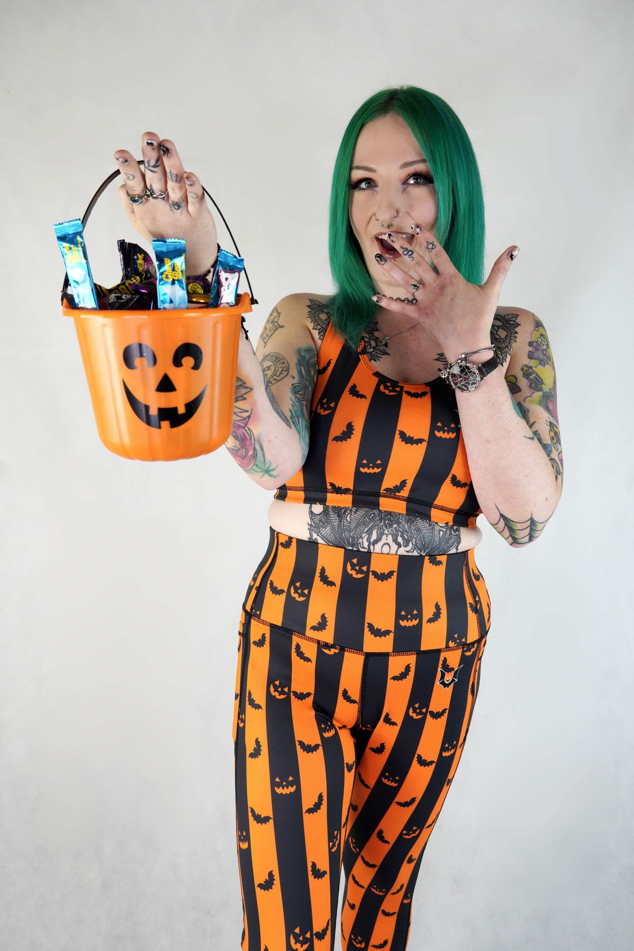 Spooky Stripes - Side Pocket Leggings