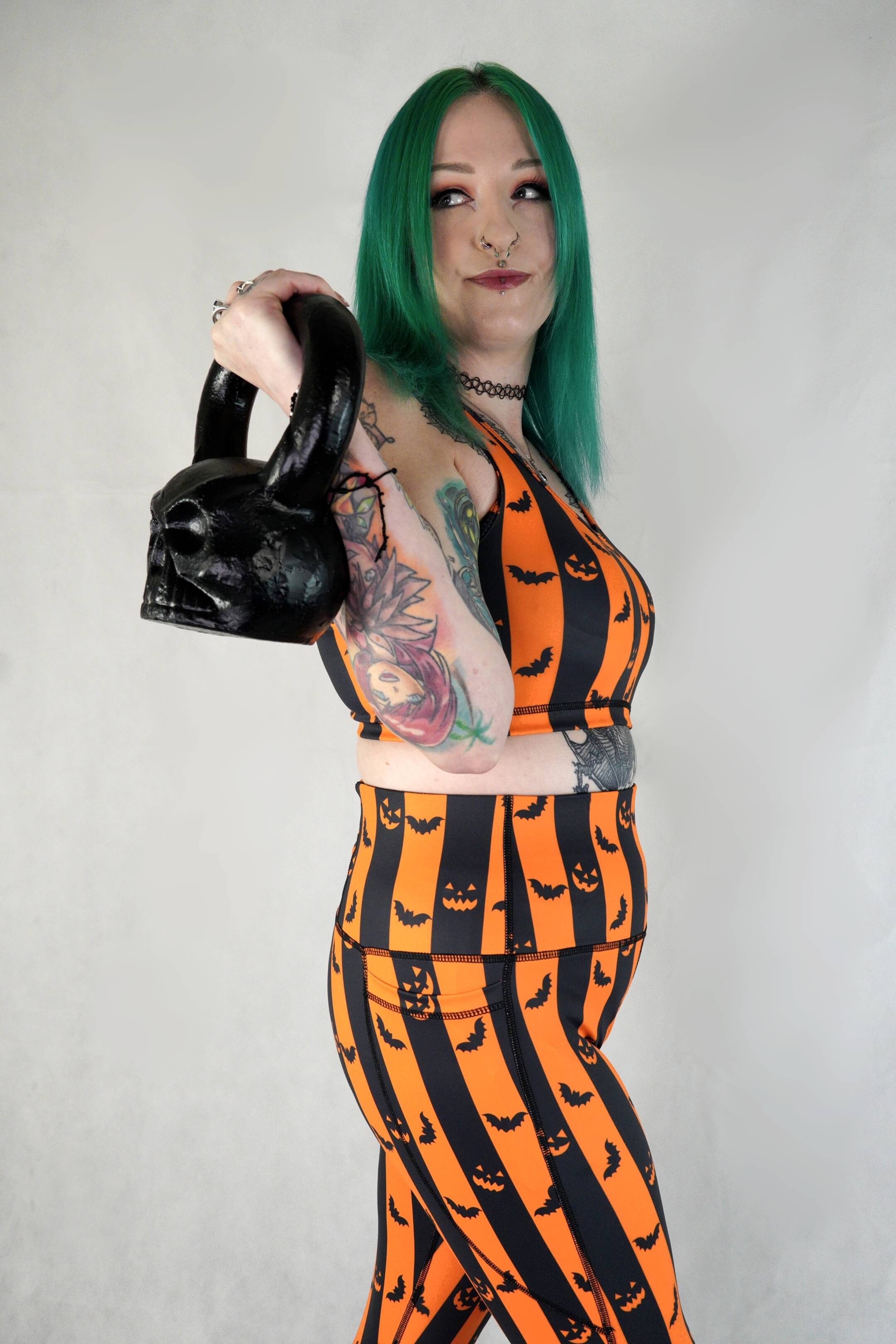 Spooky Stripes - Side Pocket Leggings