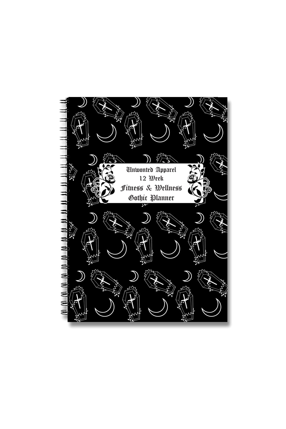 Unwonted 12 Week Fitness & Wellness Gothic Planner