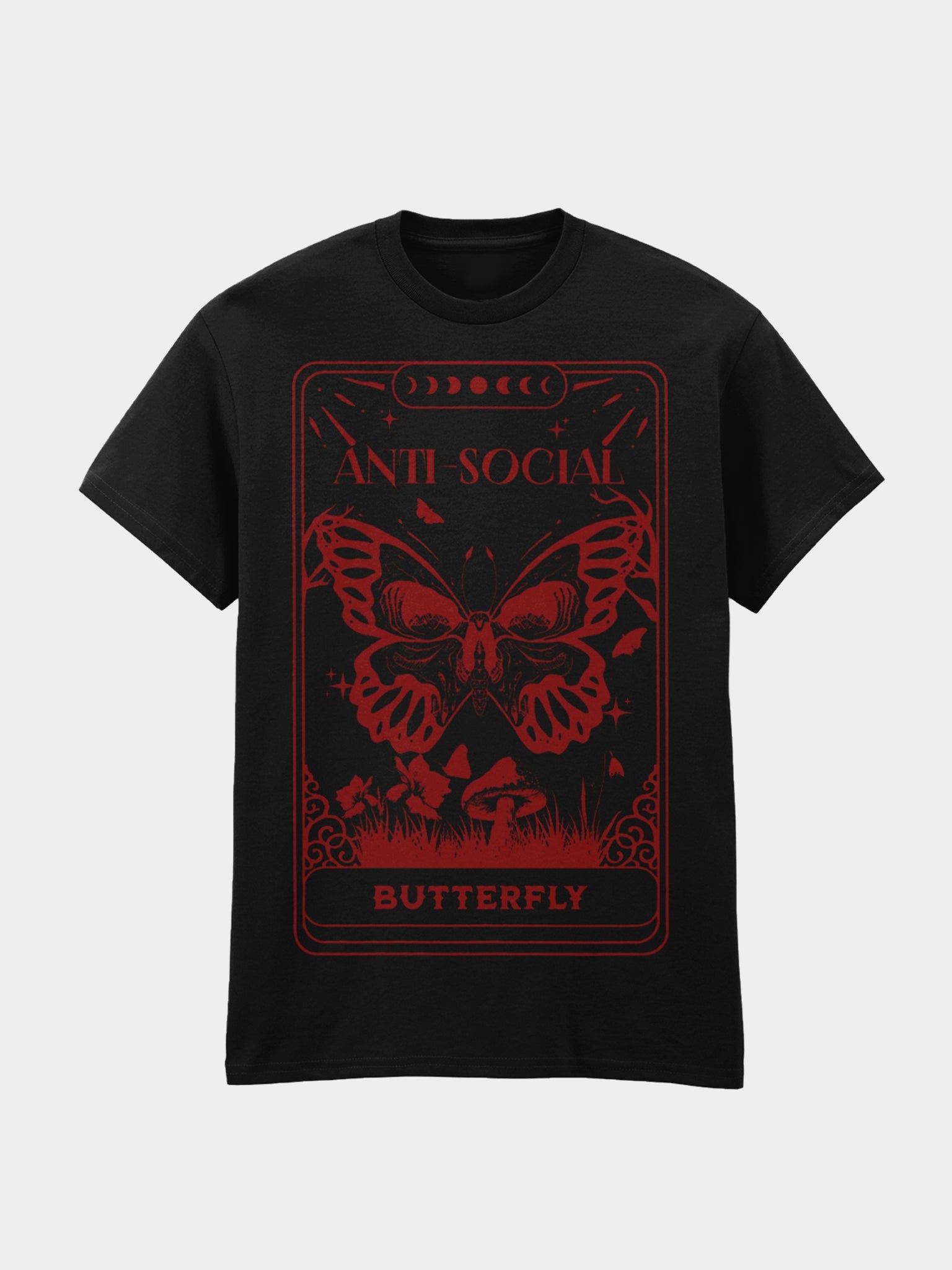 Anti-social Butterfly - Unisex Cotton T-Shirt