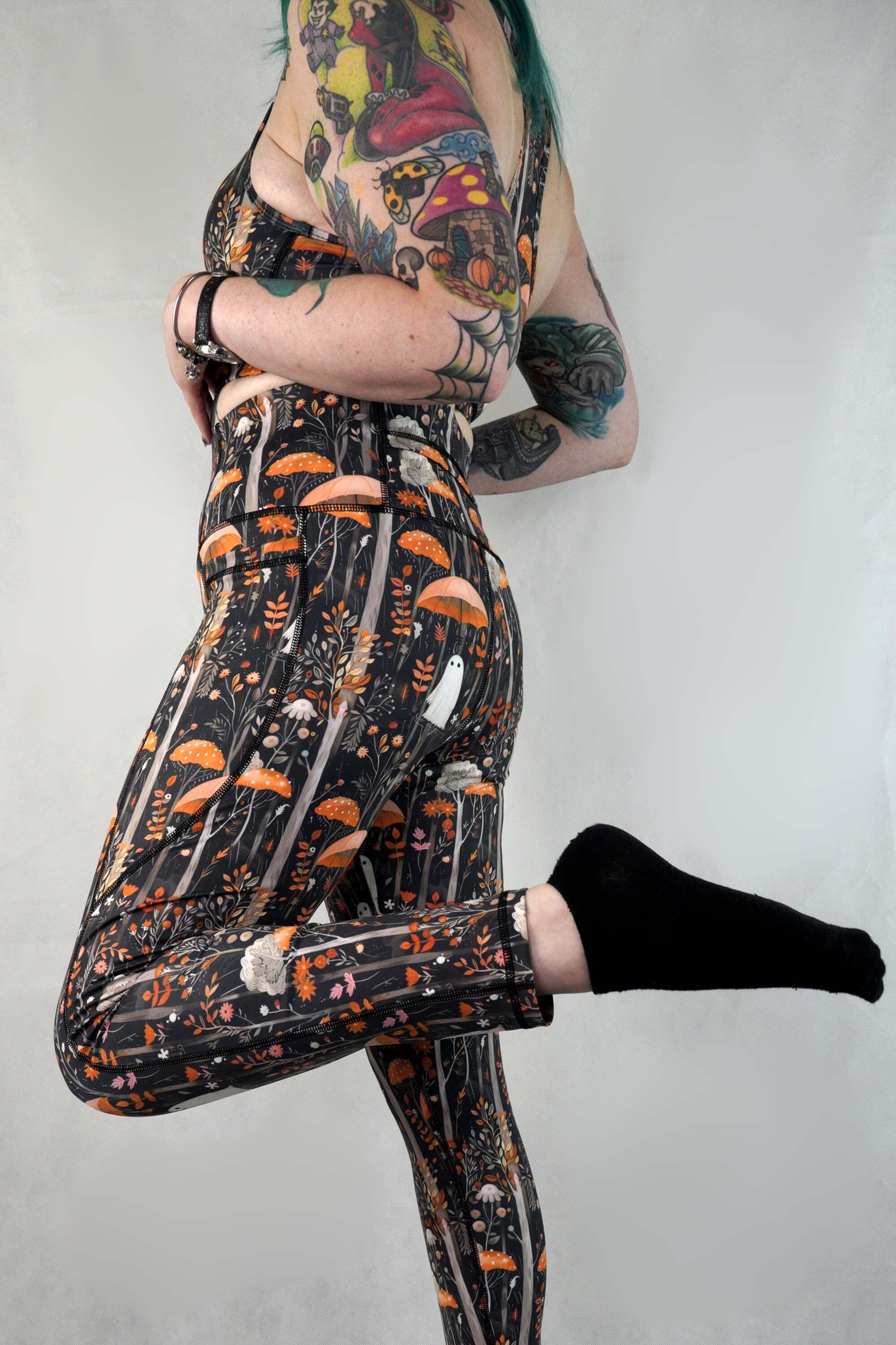 Autumn Ghost - Side Pocket Leggings