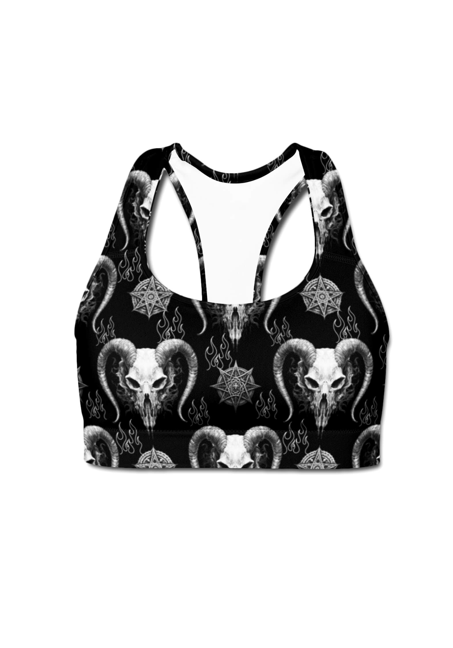 Demonic - Crop Top - Unwonted Alternative Gym Wear - unwontedapparel