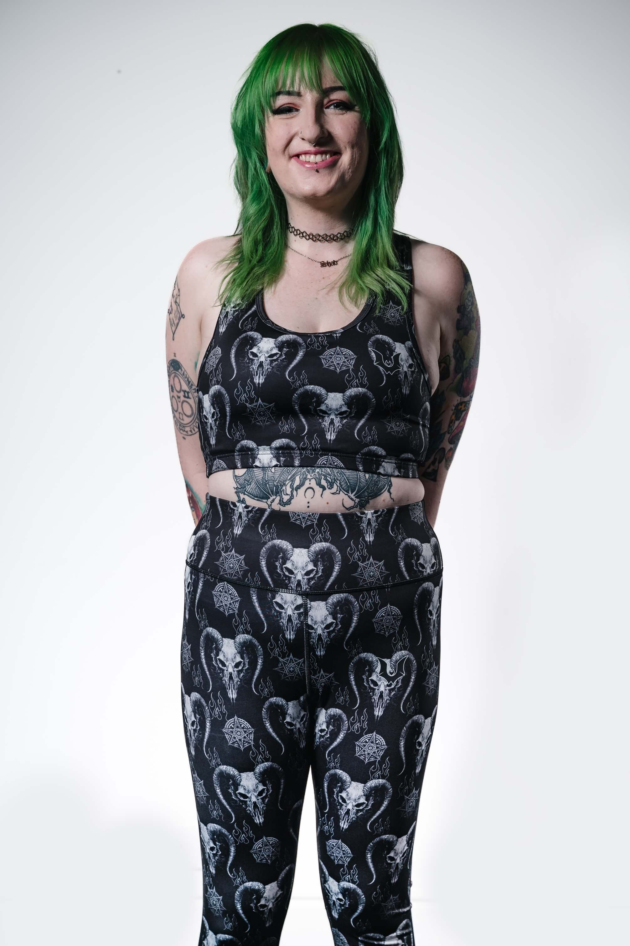 Demonic - Full Length Legging - Unwonted Alternative Gym Wear