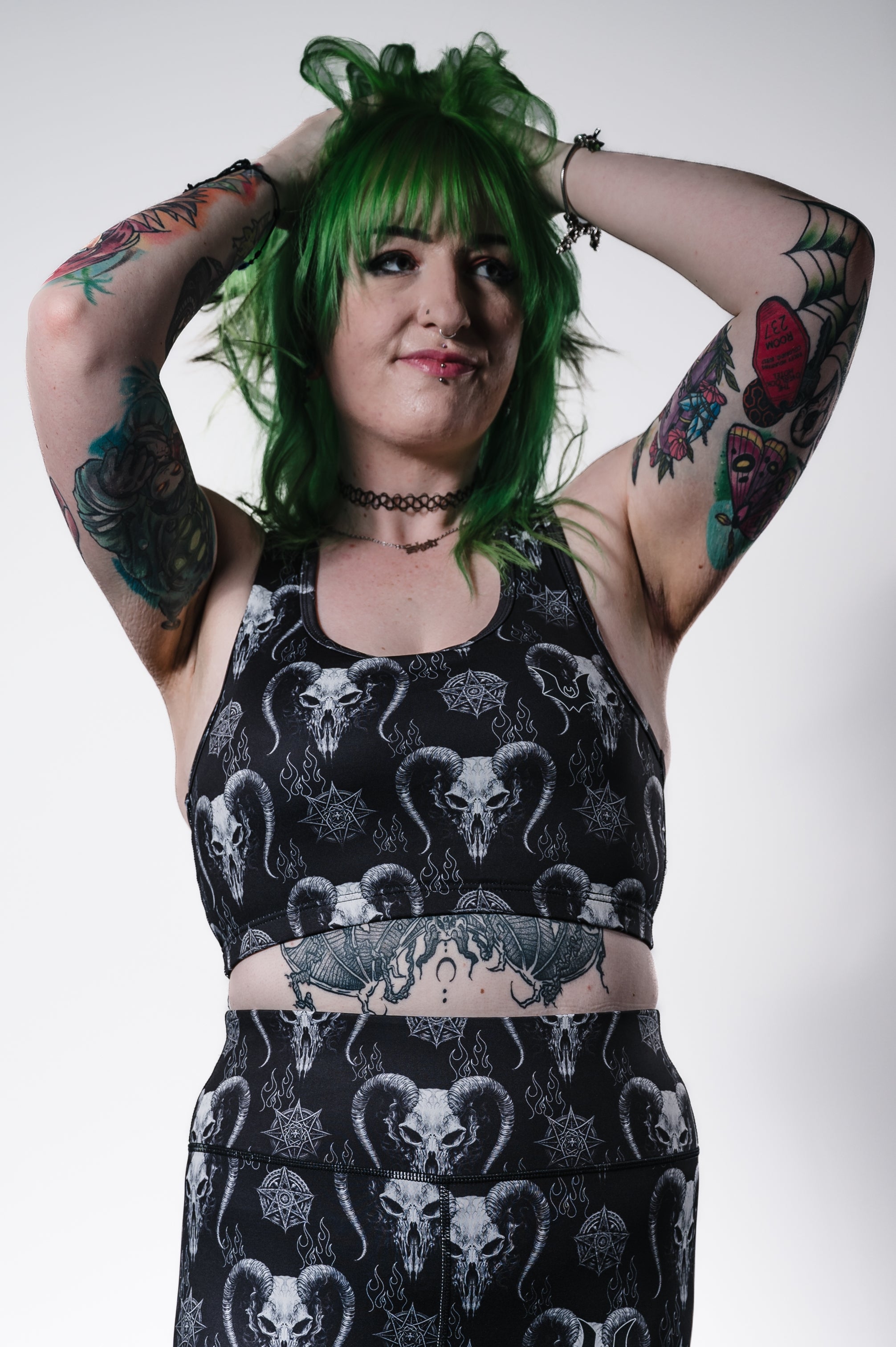 Demonic - Crop Top - Unwonted Alternative Gym Wear
