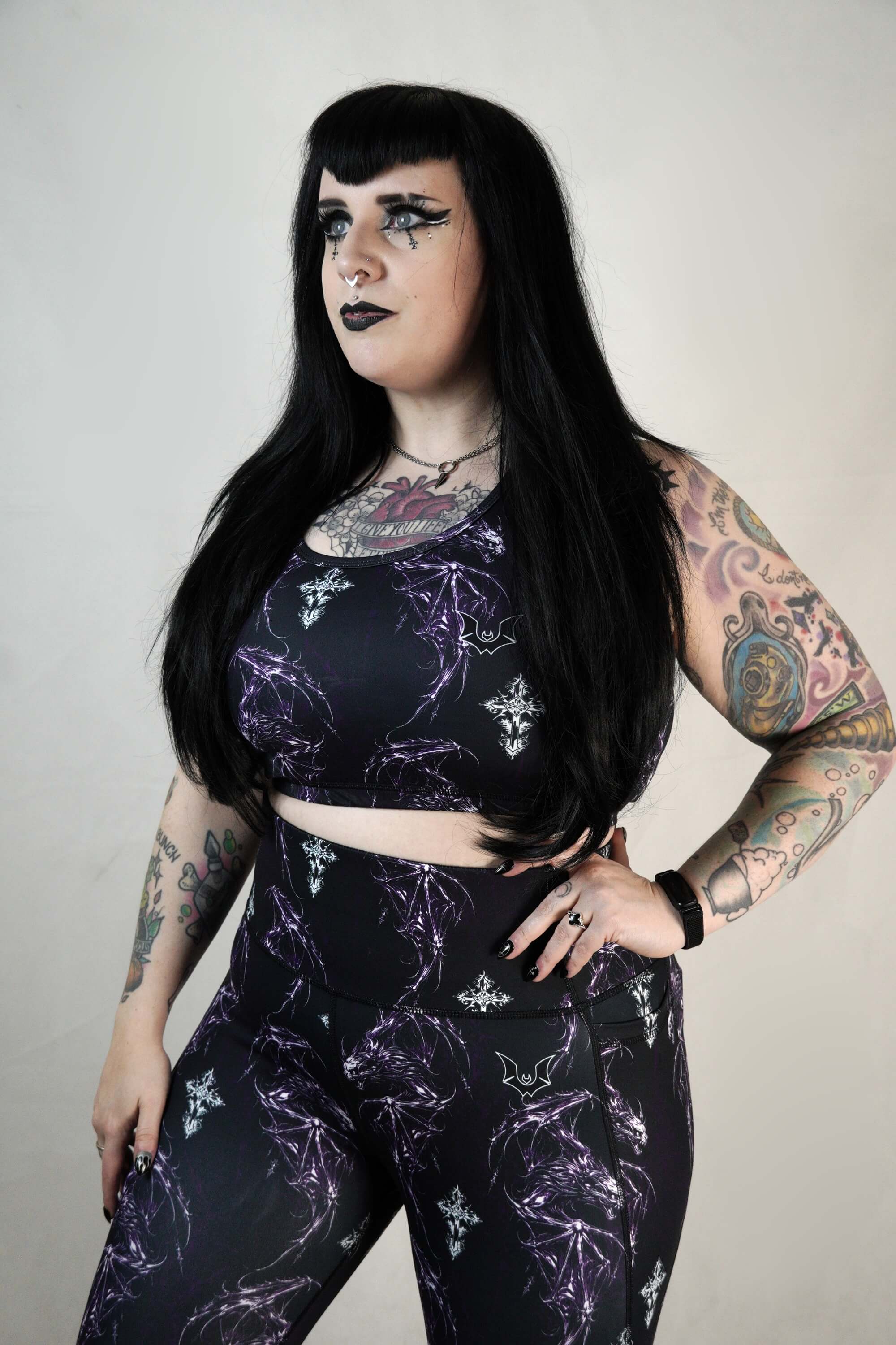 Devil Bat - Racerback Crop Top