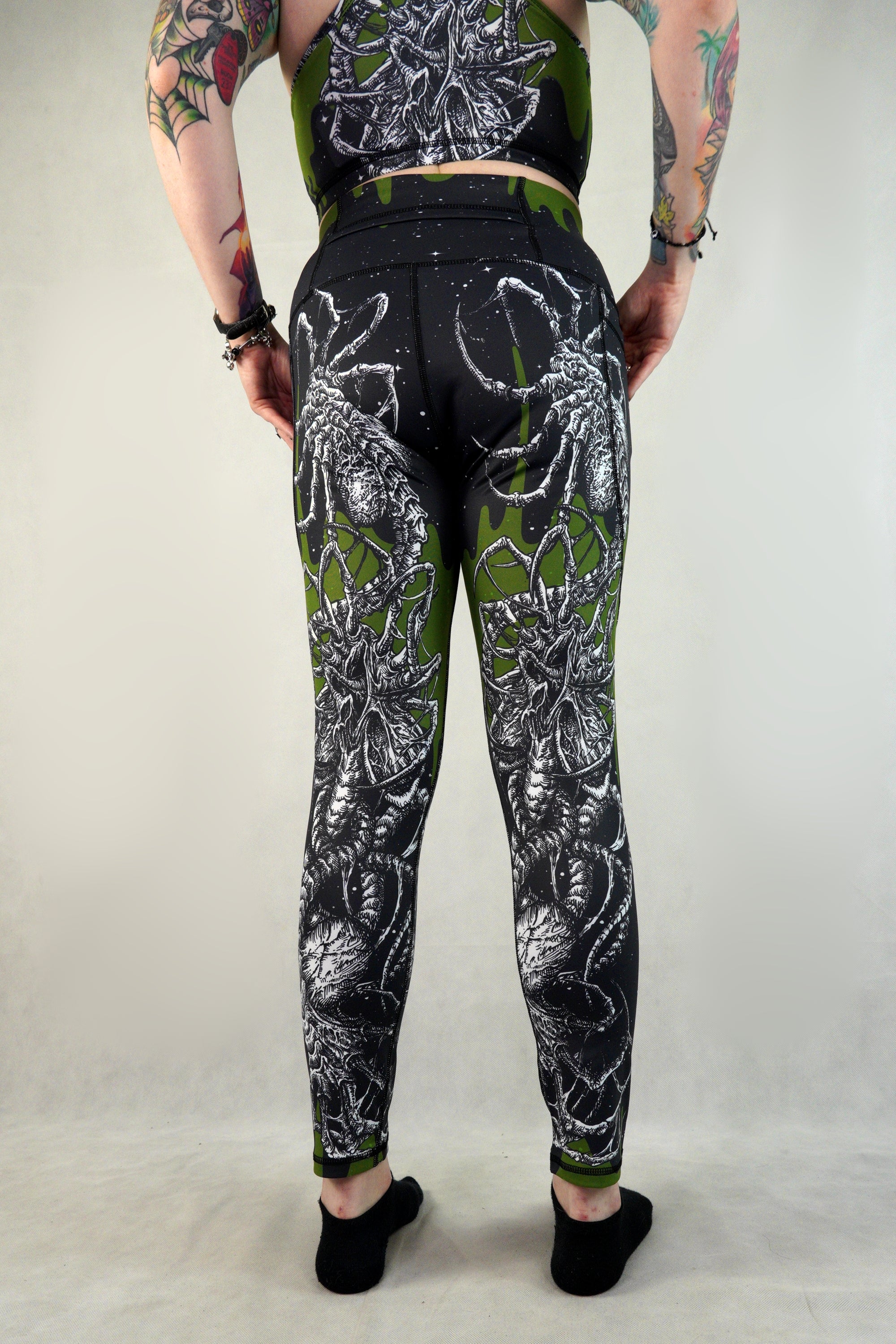 Facehugger Blood - Side Pocket Leggings