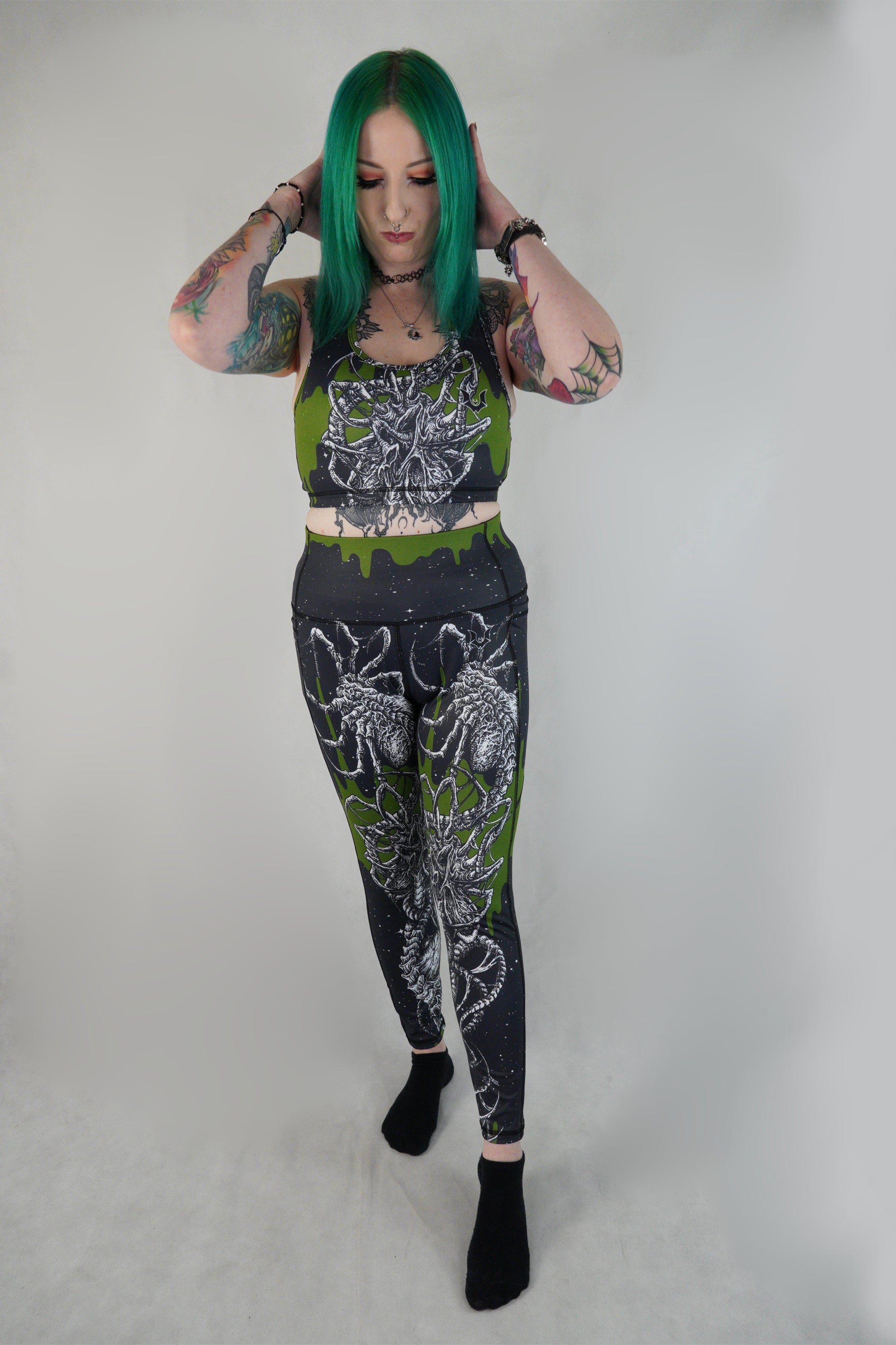 Facehugger Blood - Side Pocket Leggings