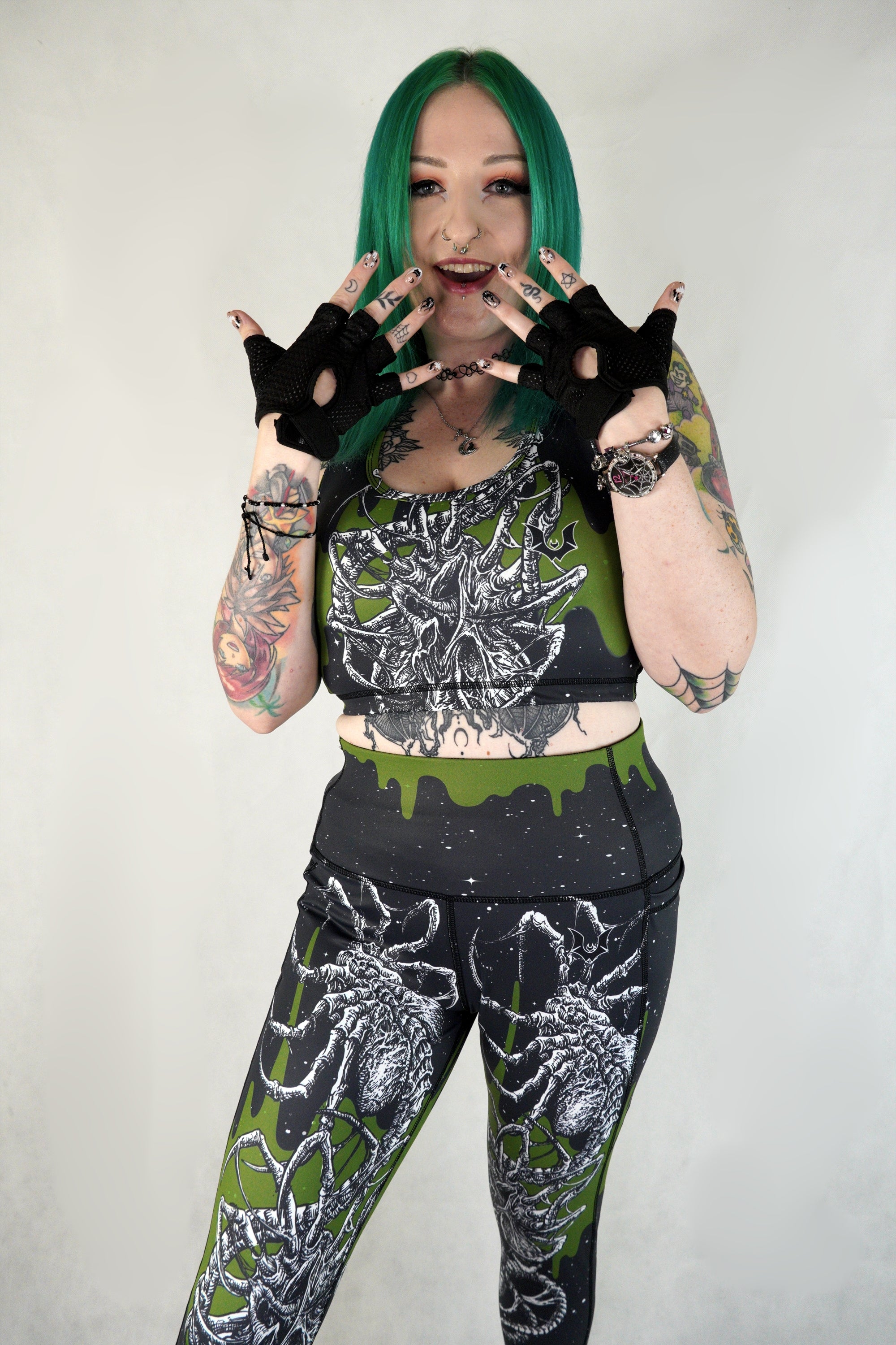 Facehugger Blood - Side Pocket Leggings