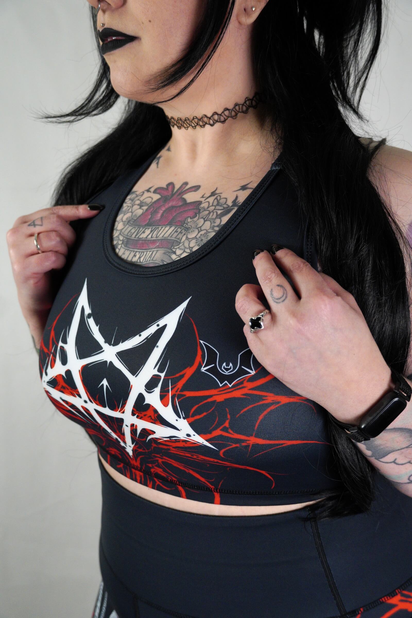 Goat Of The Veil - Racerback Crop Top