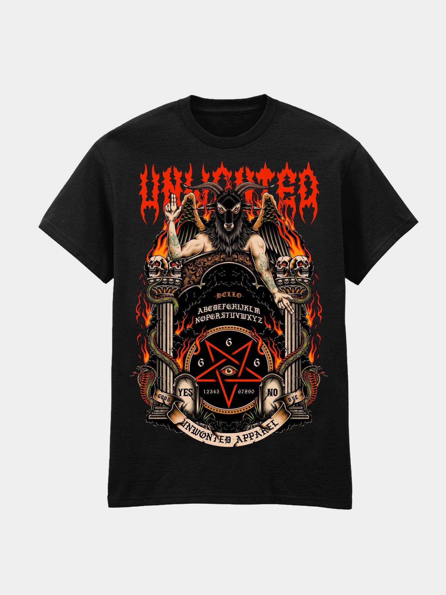 Hellish Baphomet - Unisex Cotton T-Shirt