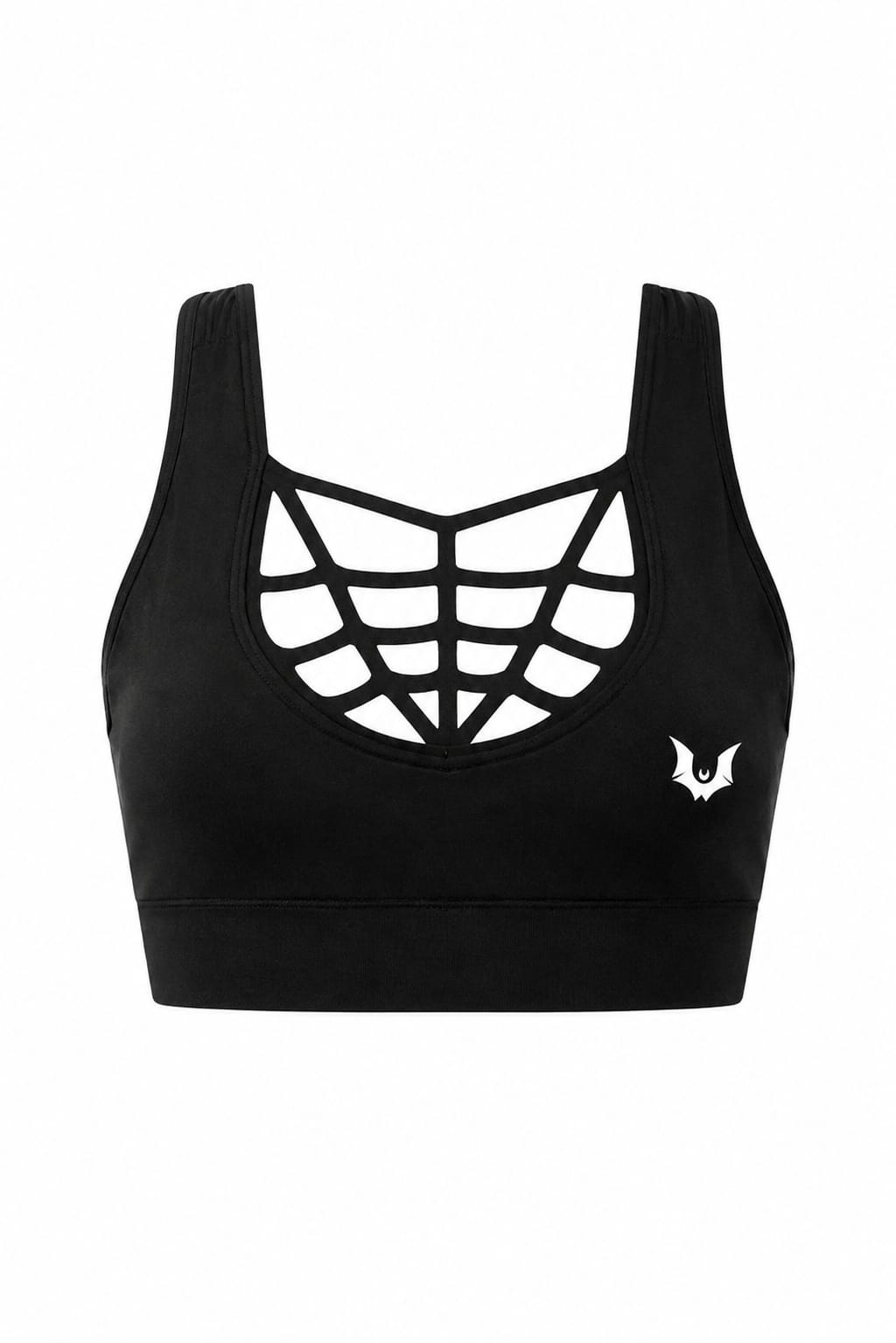 Webbed - 'Gothica' Criss-Cross Crop Top