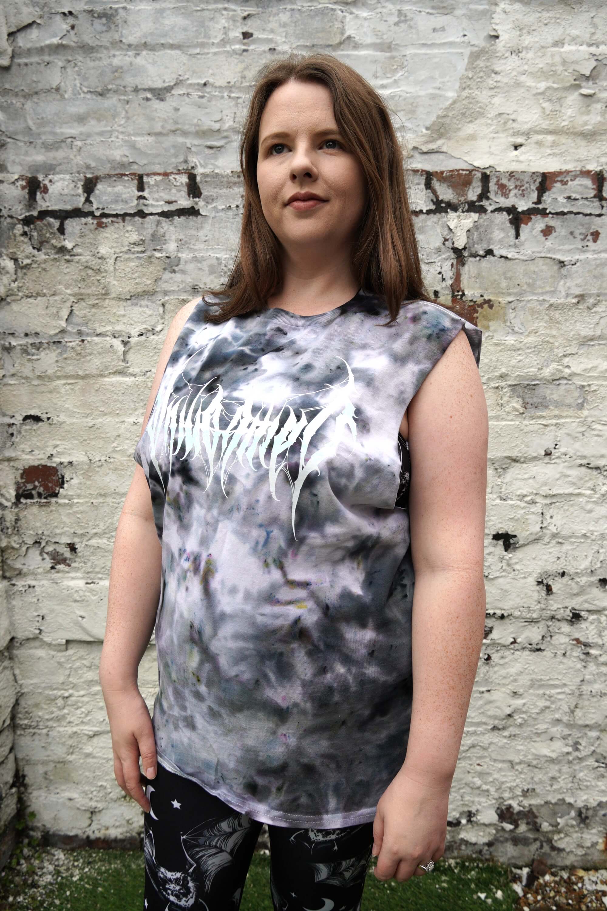 Unwonted Thrasher Ice Black Tie Dye - Unisex Vest Tank Top